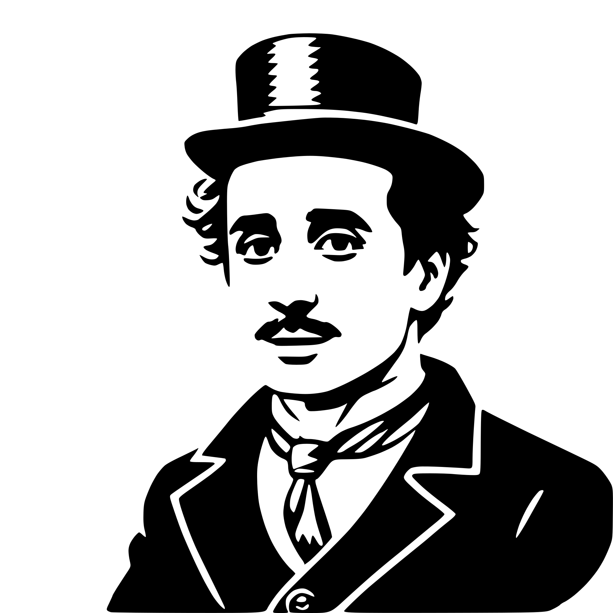 AI-generated SVG of a charlie chaplin