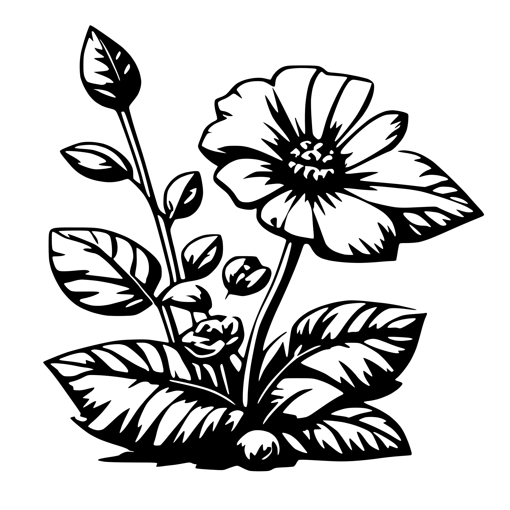 AI-generated SVG of a Botanical