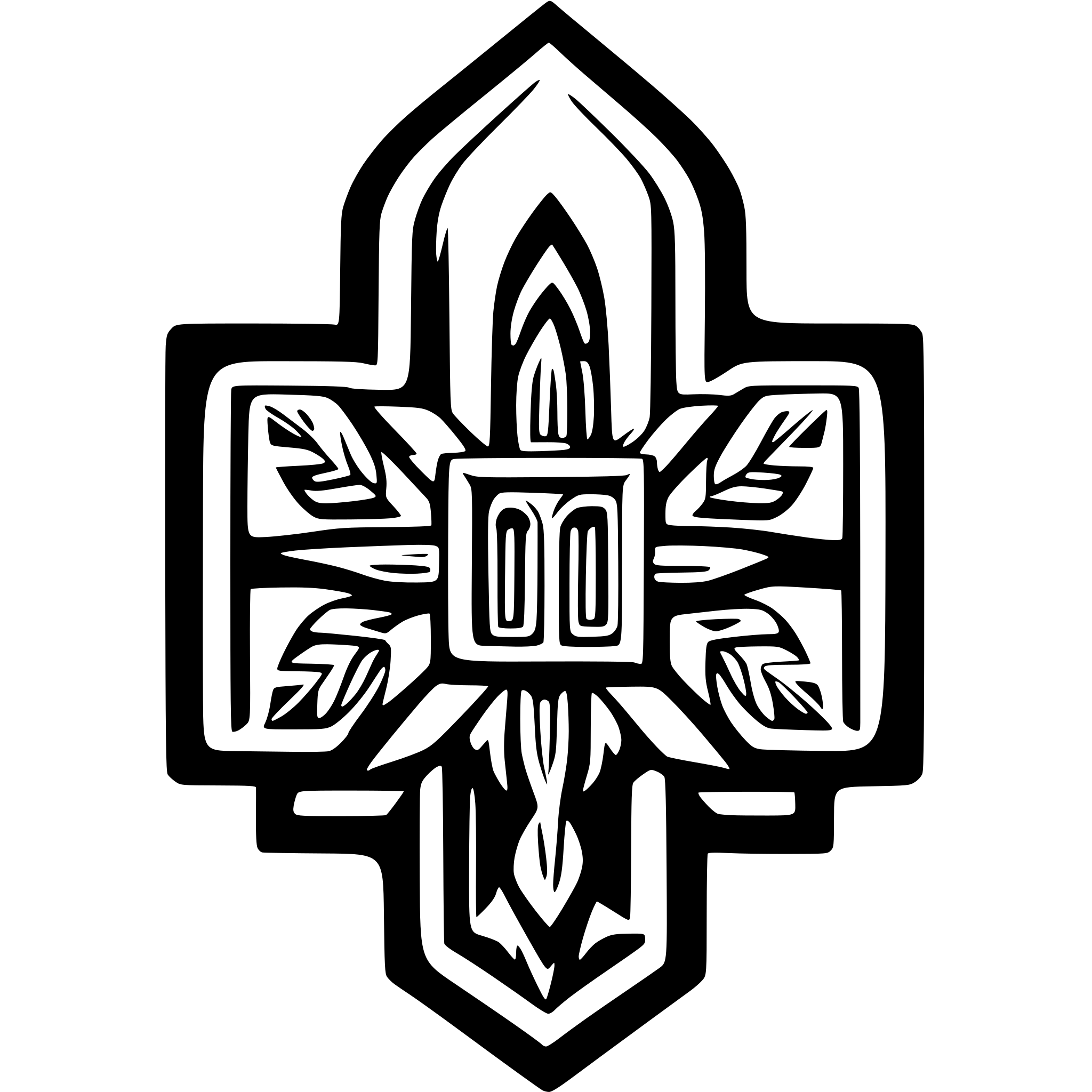 AI-generated SVG of 'ukrainian tryzub'