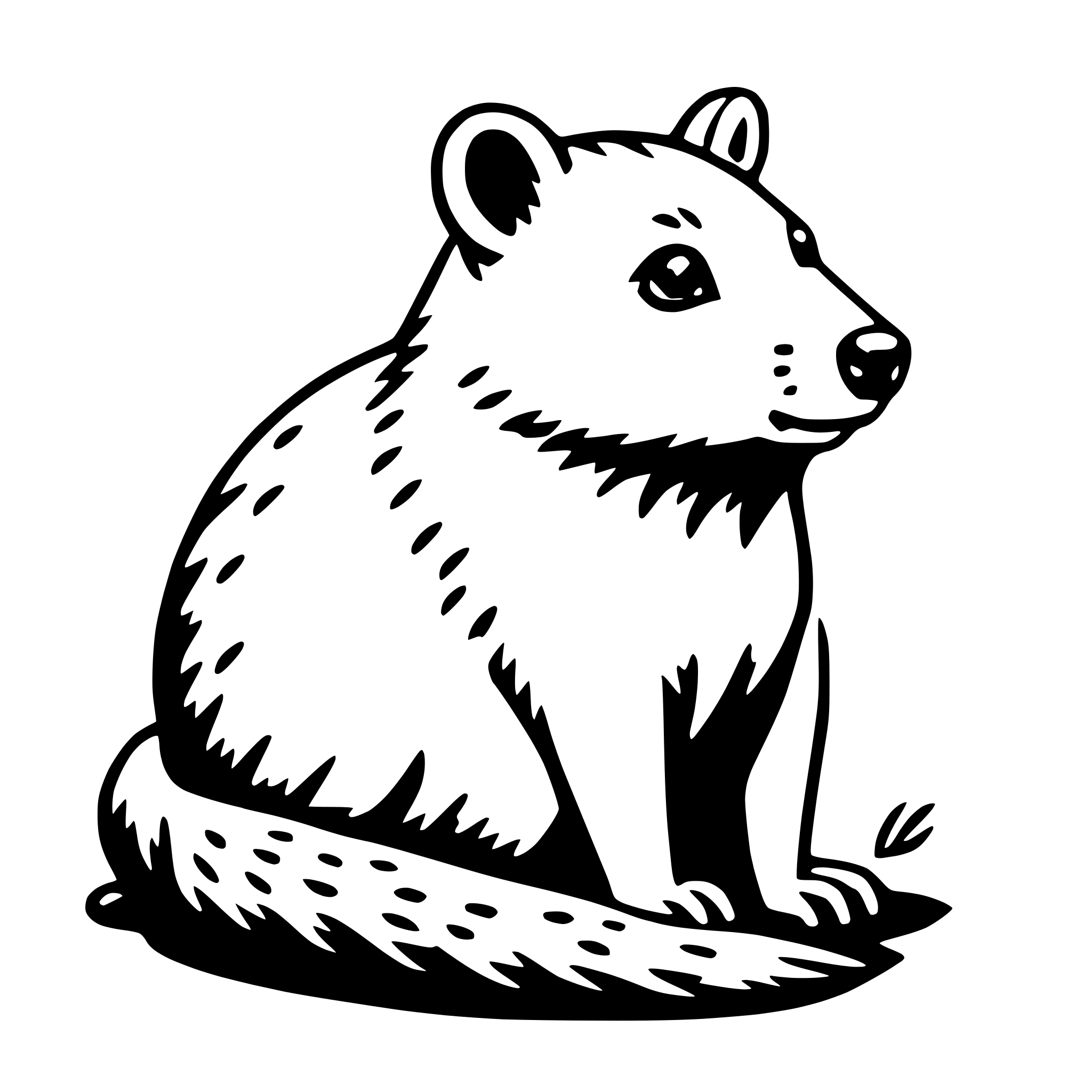 AI-generated SVG of 'quokka'