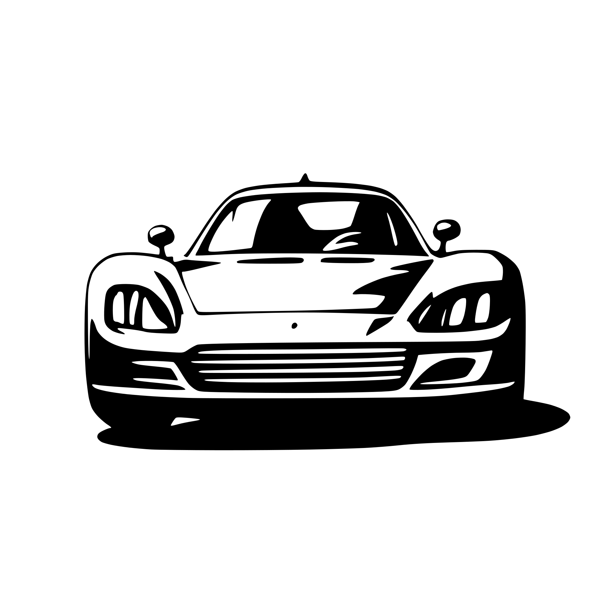 AI-generated SVG of a racecar
