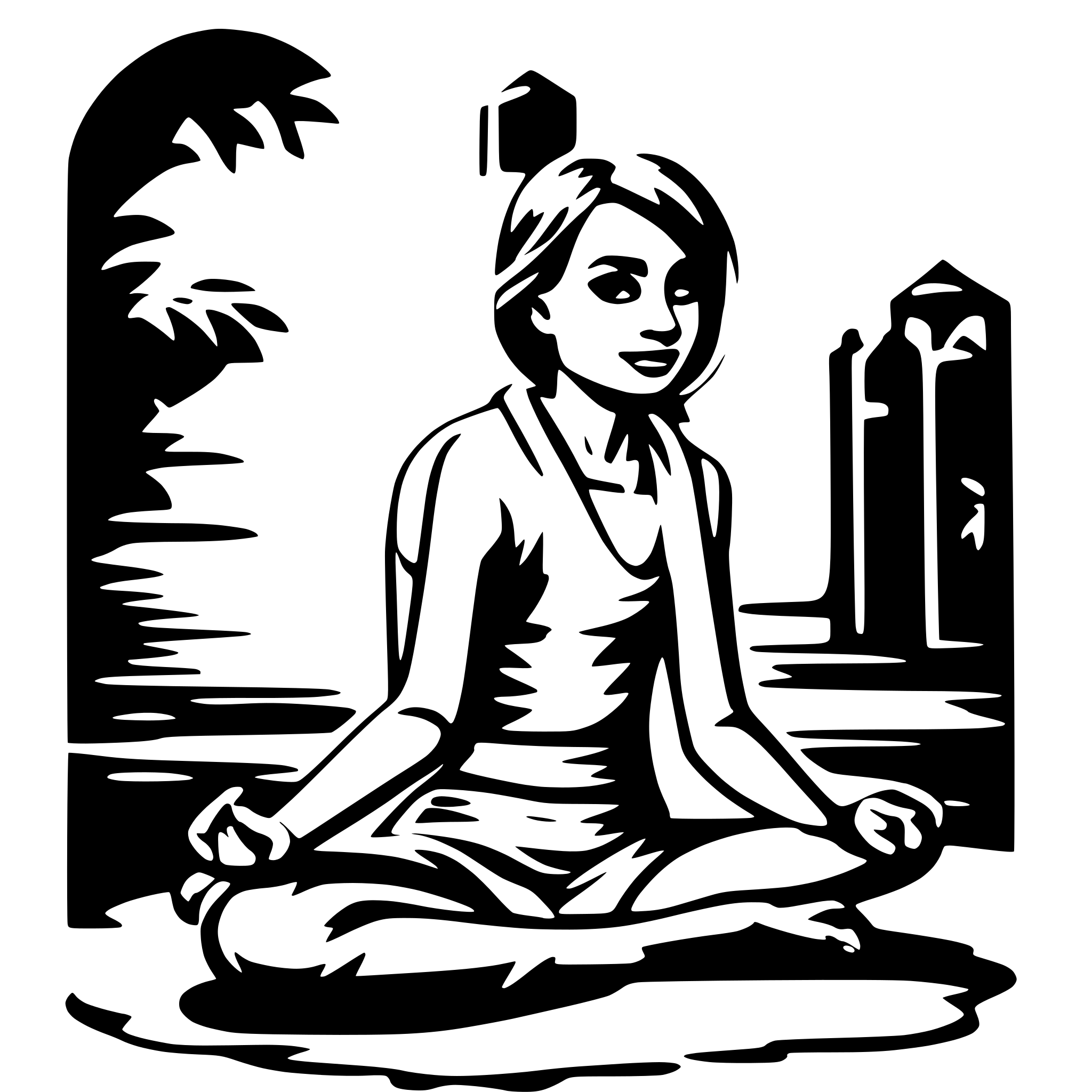 AI-generated SVG of a joga