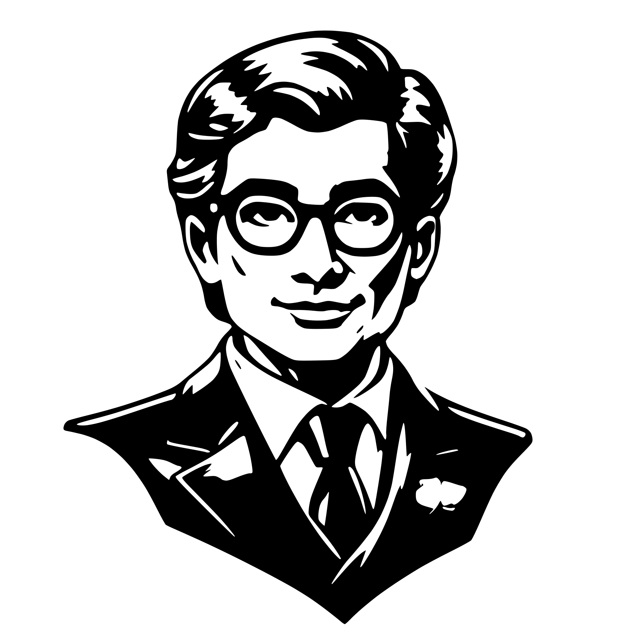 AI-generated SVG of 'Manners Maketh Man'