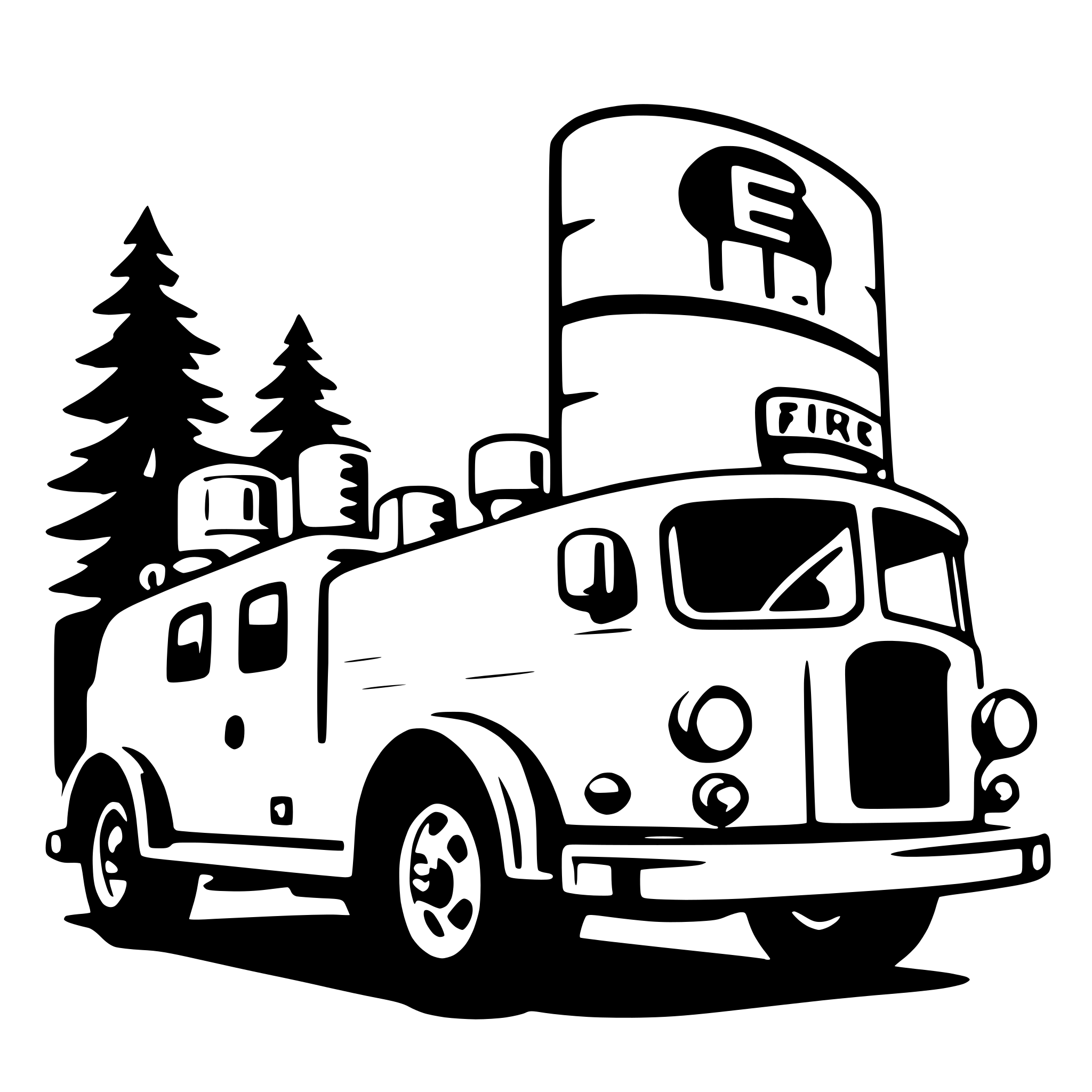 AI-generated SVG of a fire truck