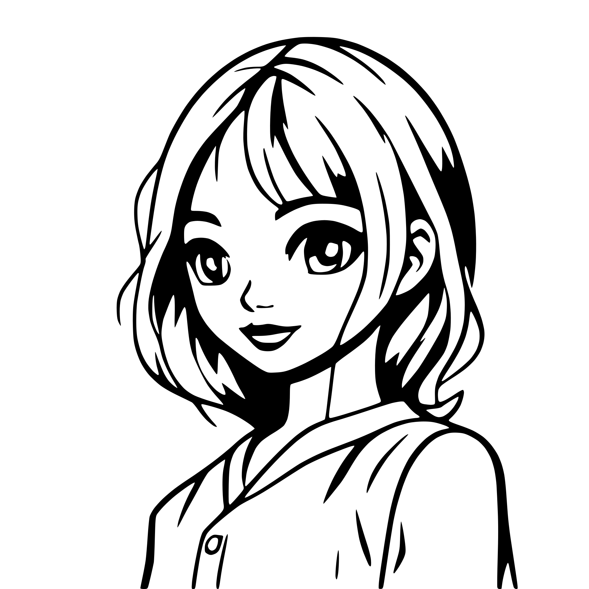 AI-generated SVG of 'sandalwood line art'