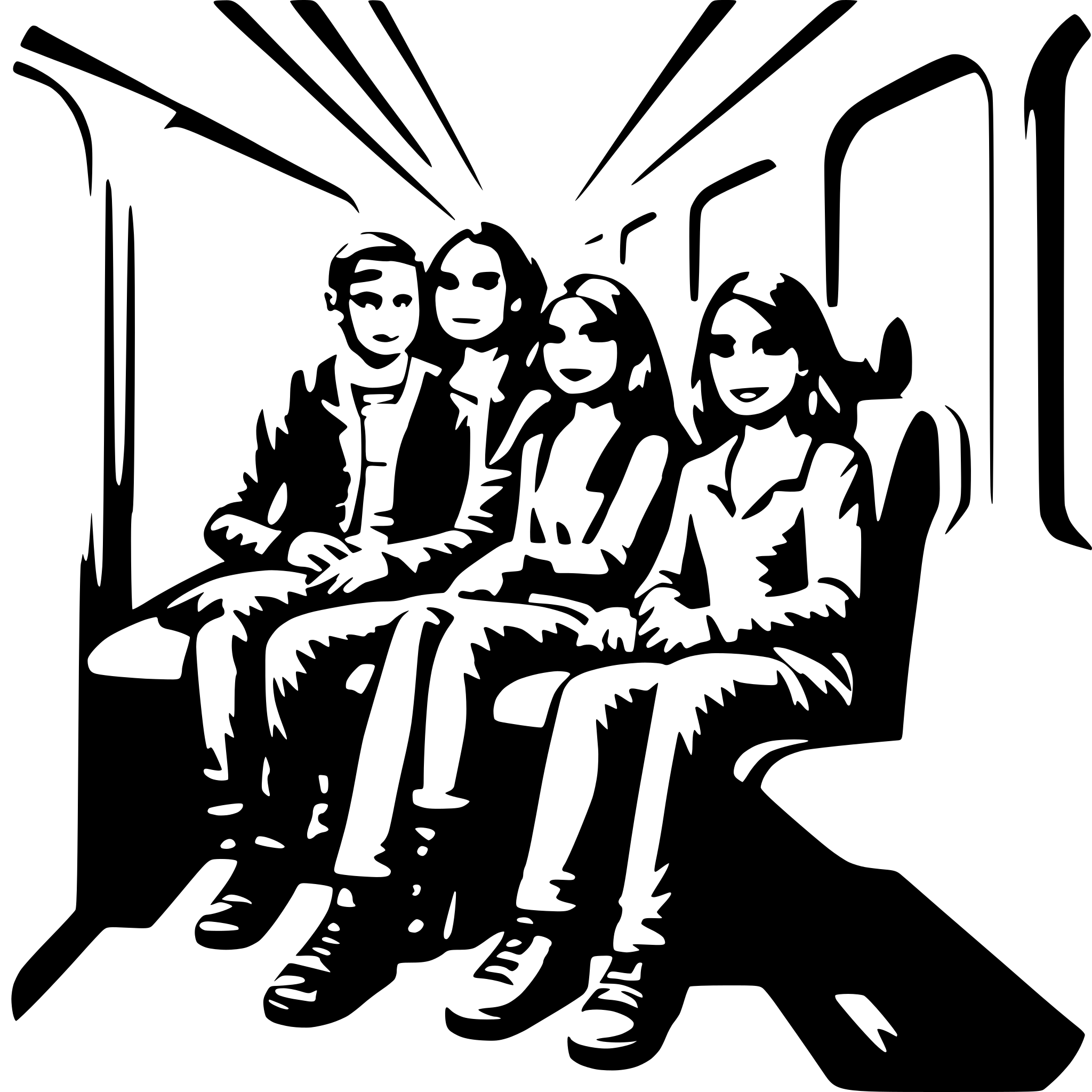 AI-generated SVG of '10 big Passengers  transparent background'