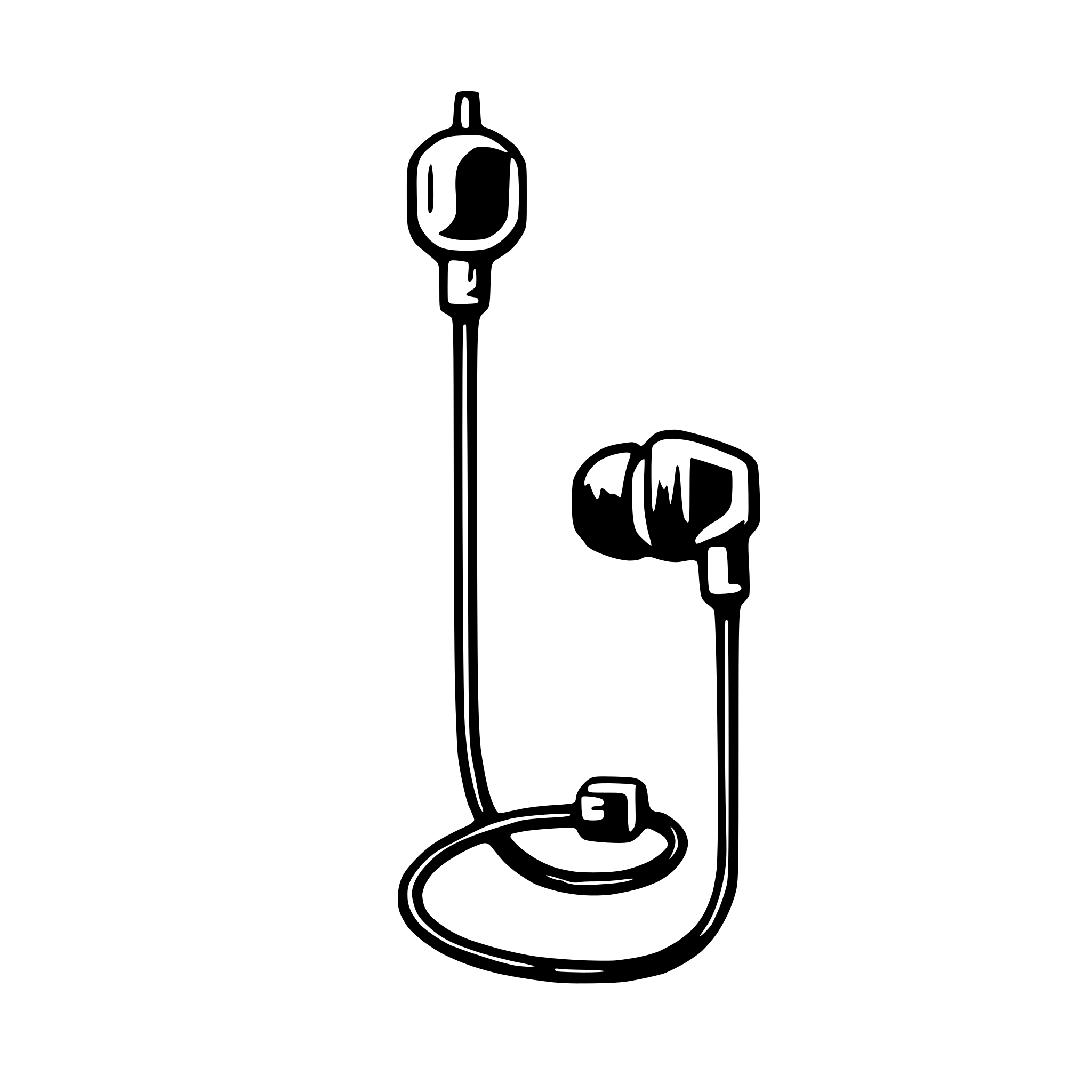 AI-generated SVG of a earbuds