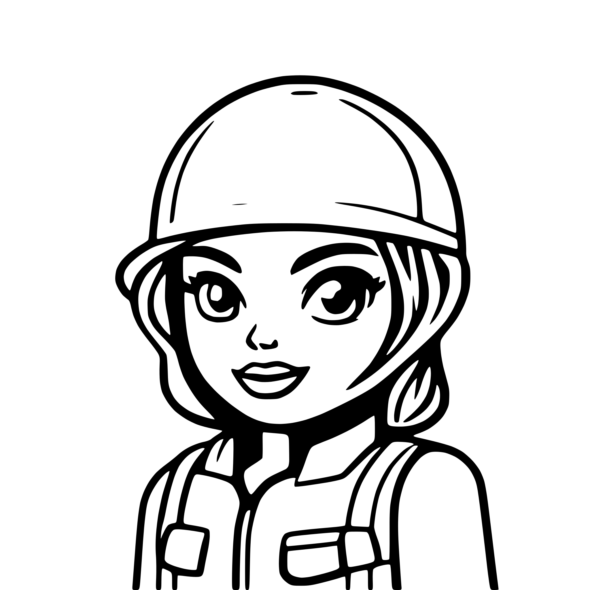 AI-generated SVG of a modern soldier memoji