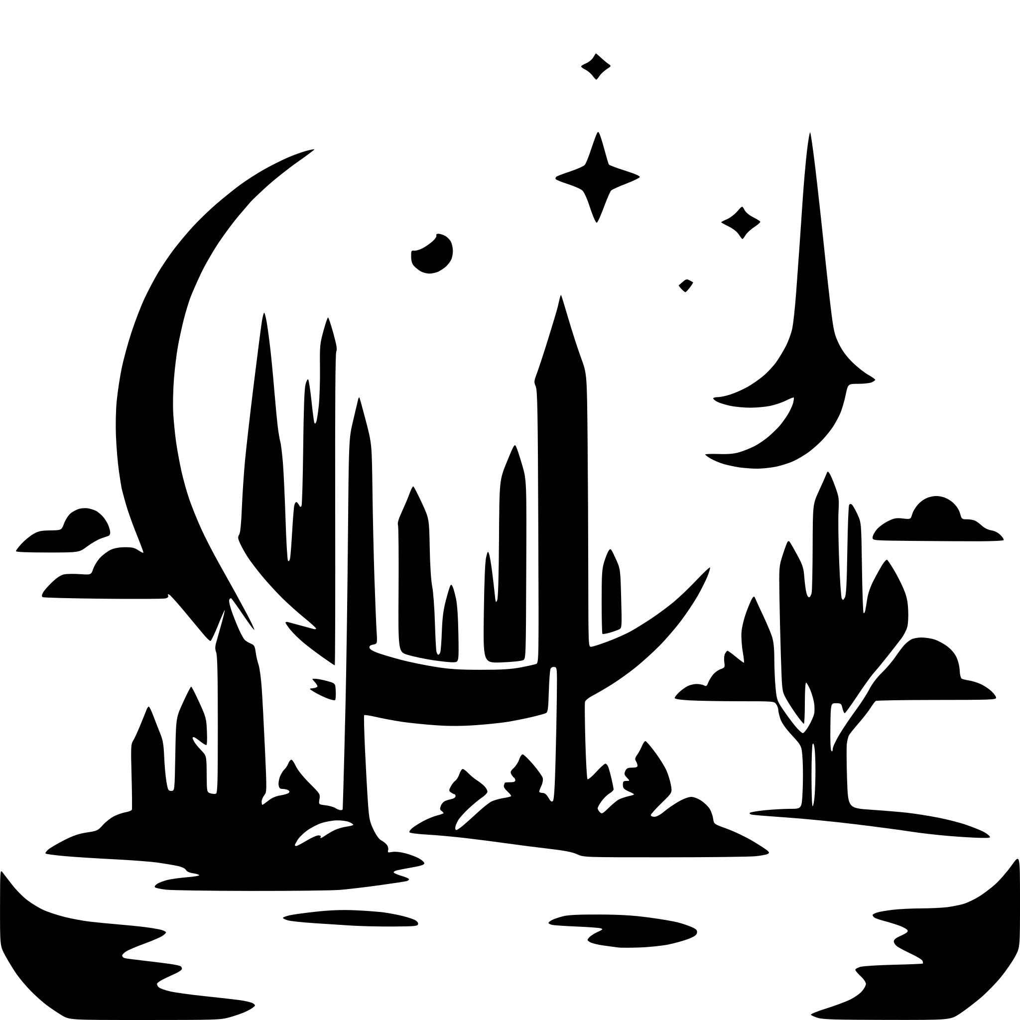 AI-generated SVG of 'moon in the sky'