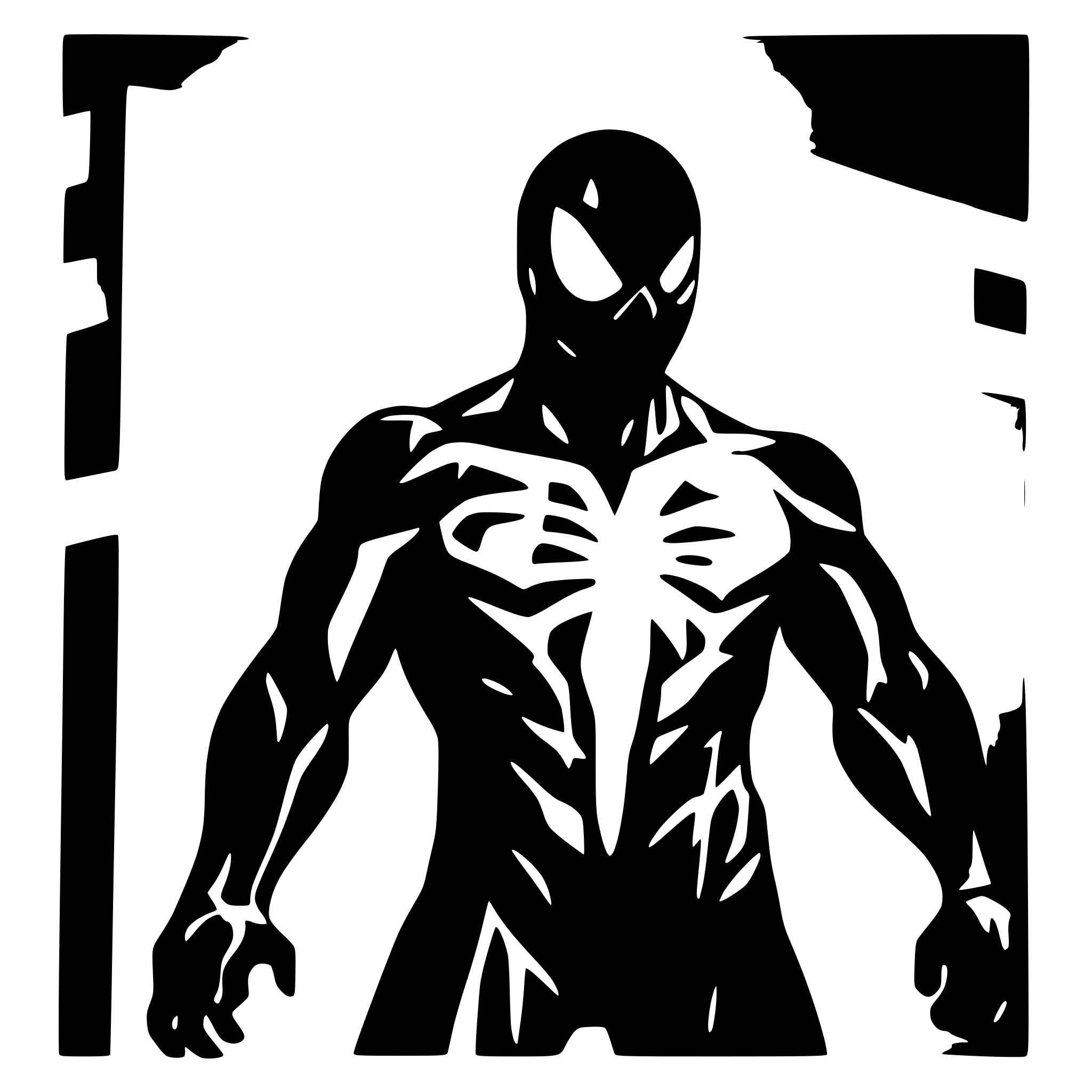 AI-generated SVG of a Venom from spiderman