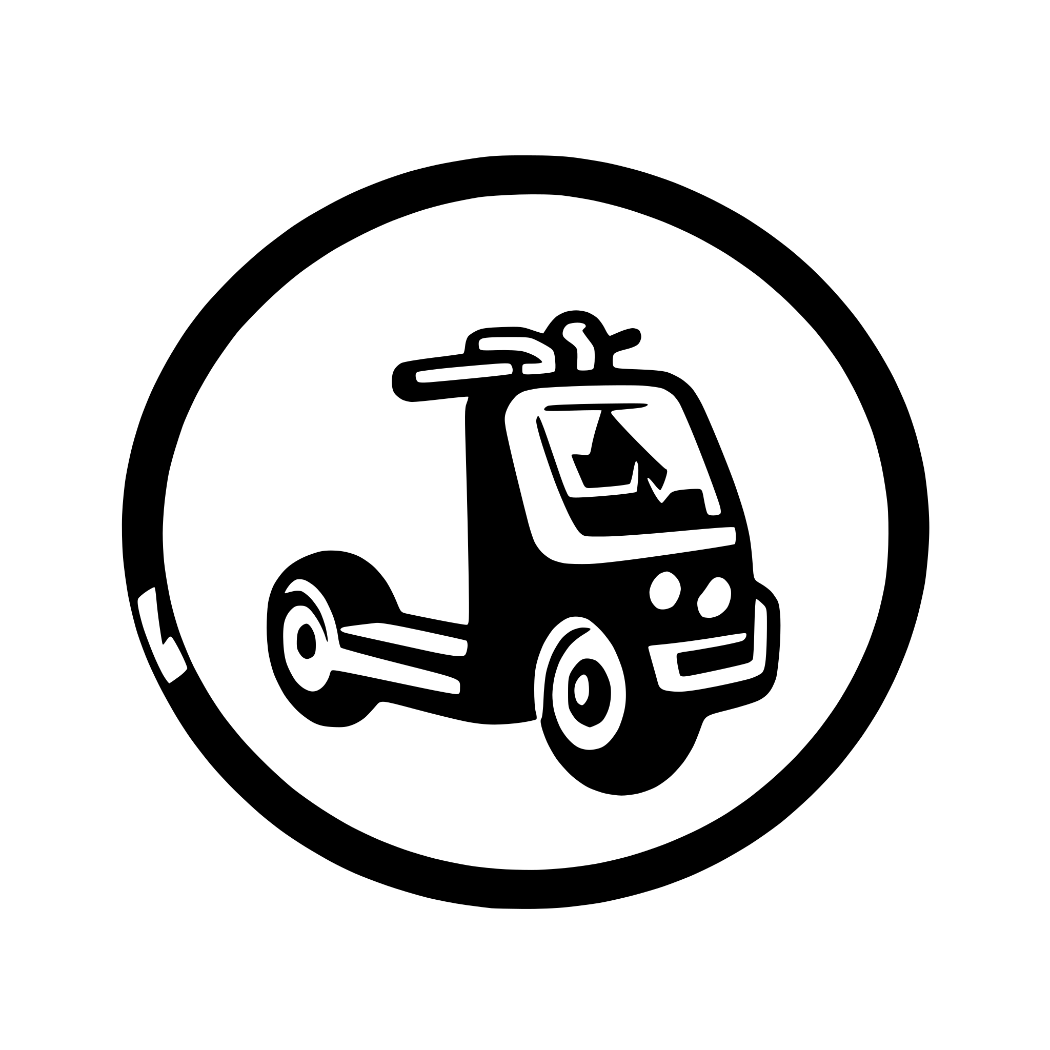 AI-generated SVG of a iconic delivery scooter