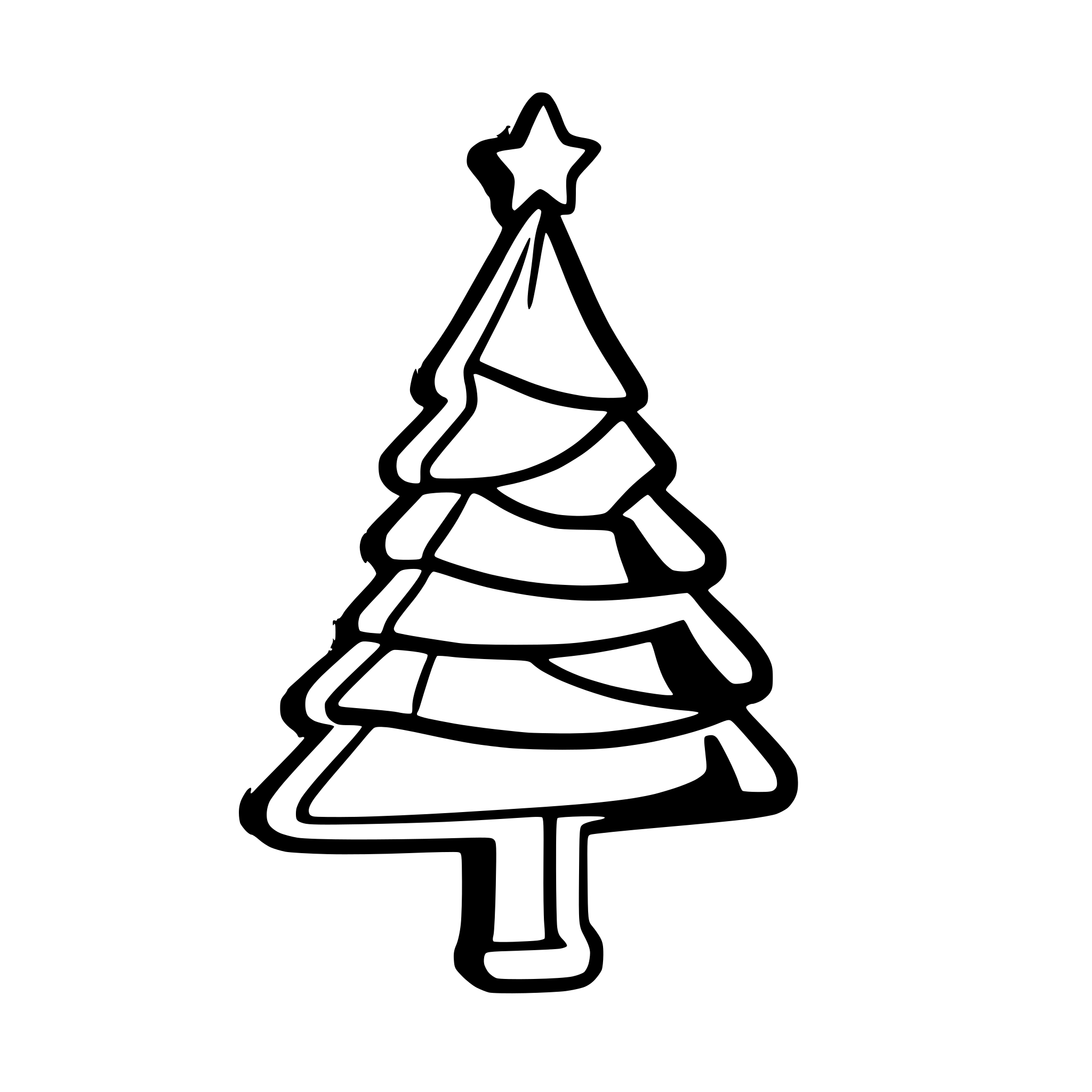 AI-generated SVG of a christmas tree