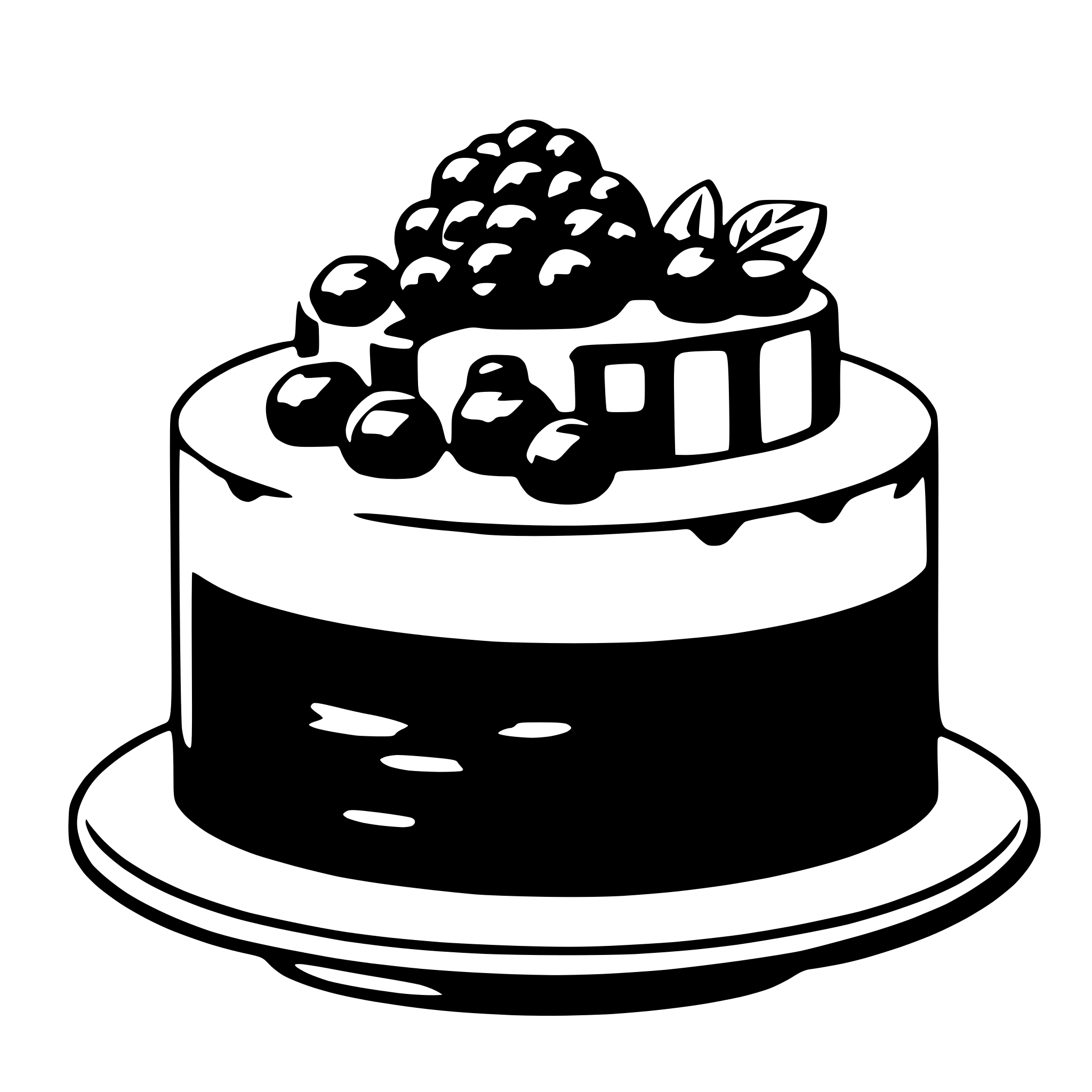 AI-generated SVG of a cake