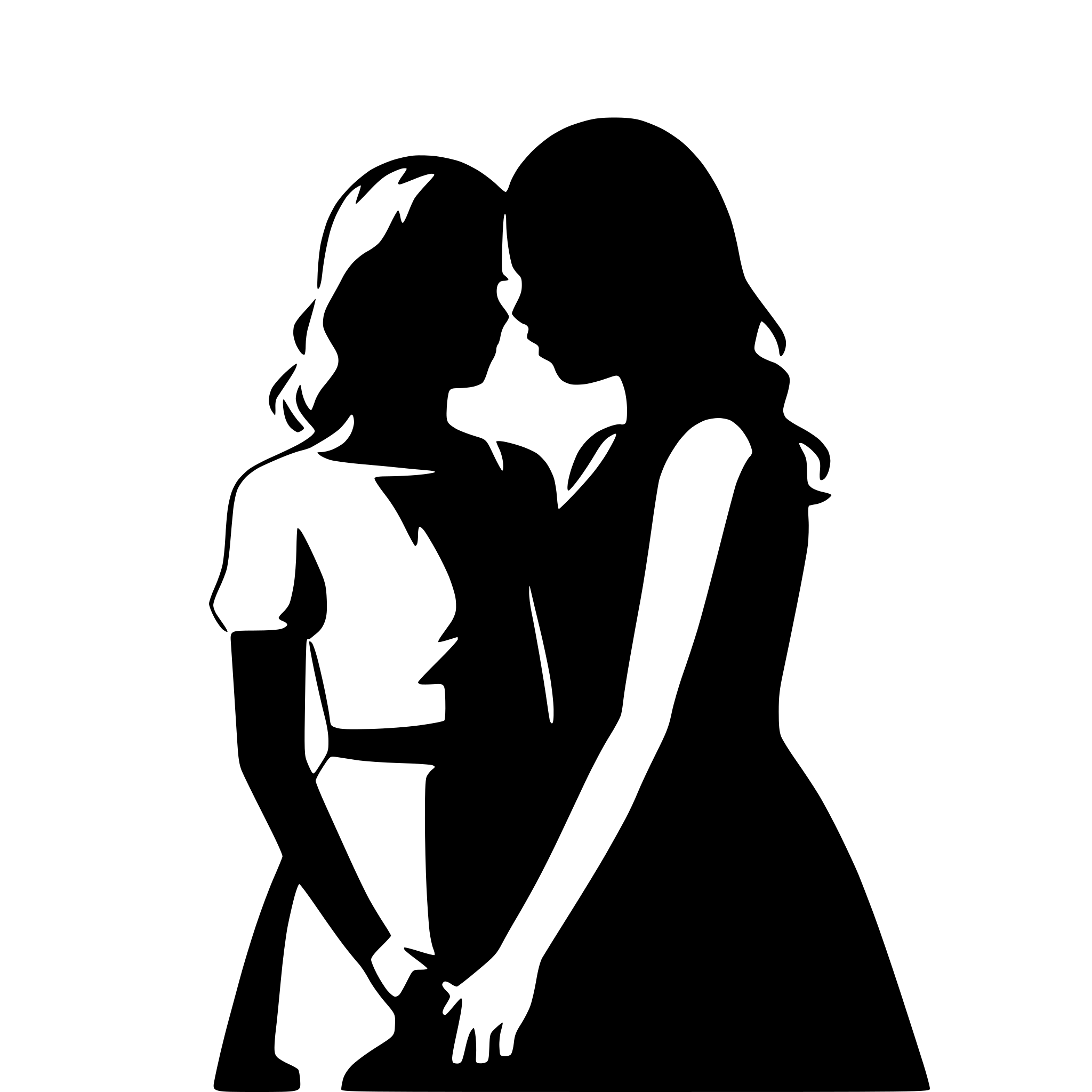 AI-generated SVG of a couple in love