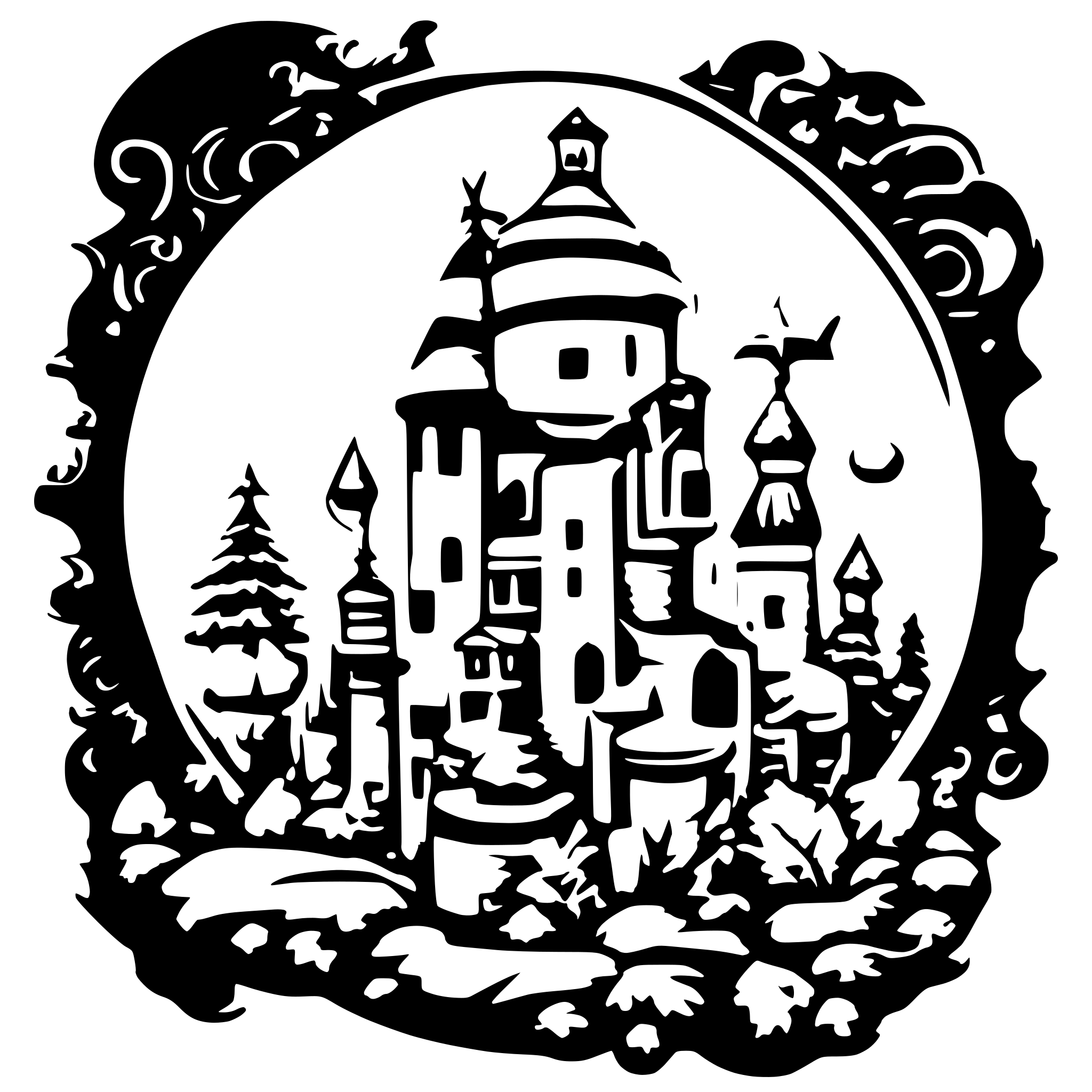 AI-generated SVG of a christmas