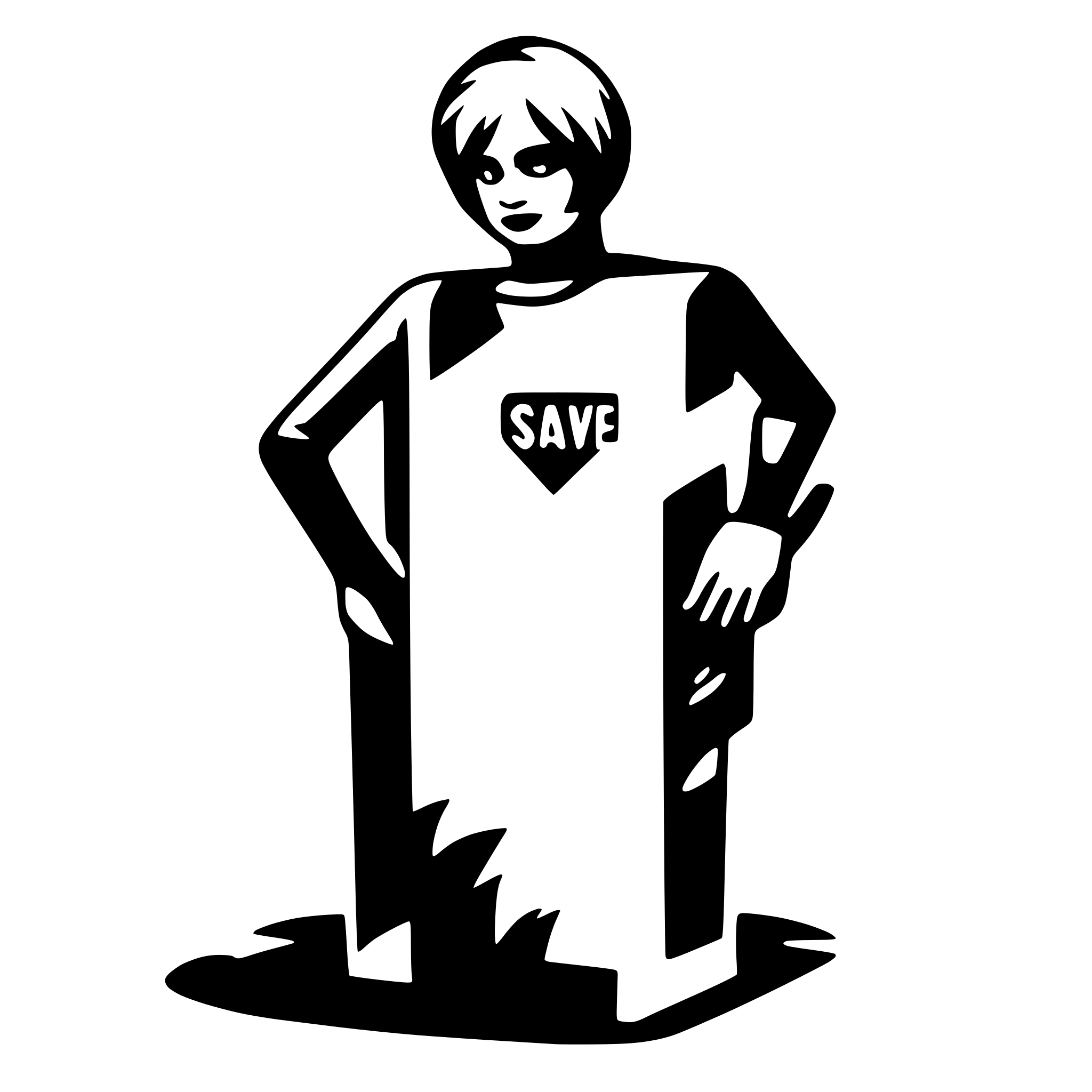AI-generated SVG of a save