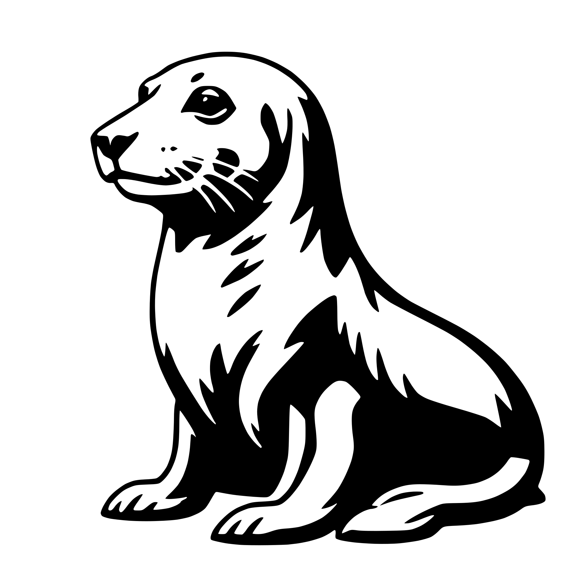 AI-generated SVG of a sea lion
