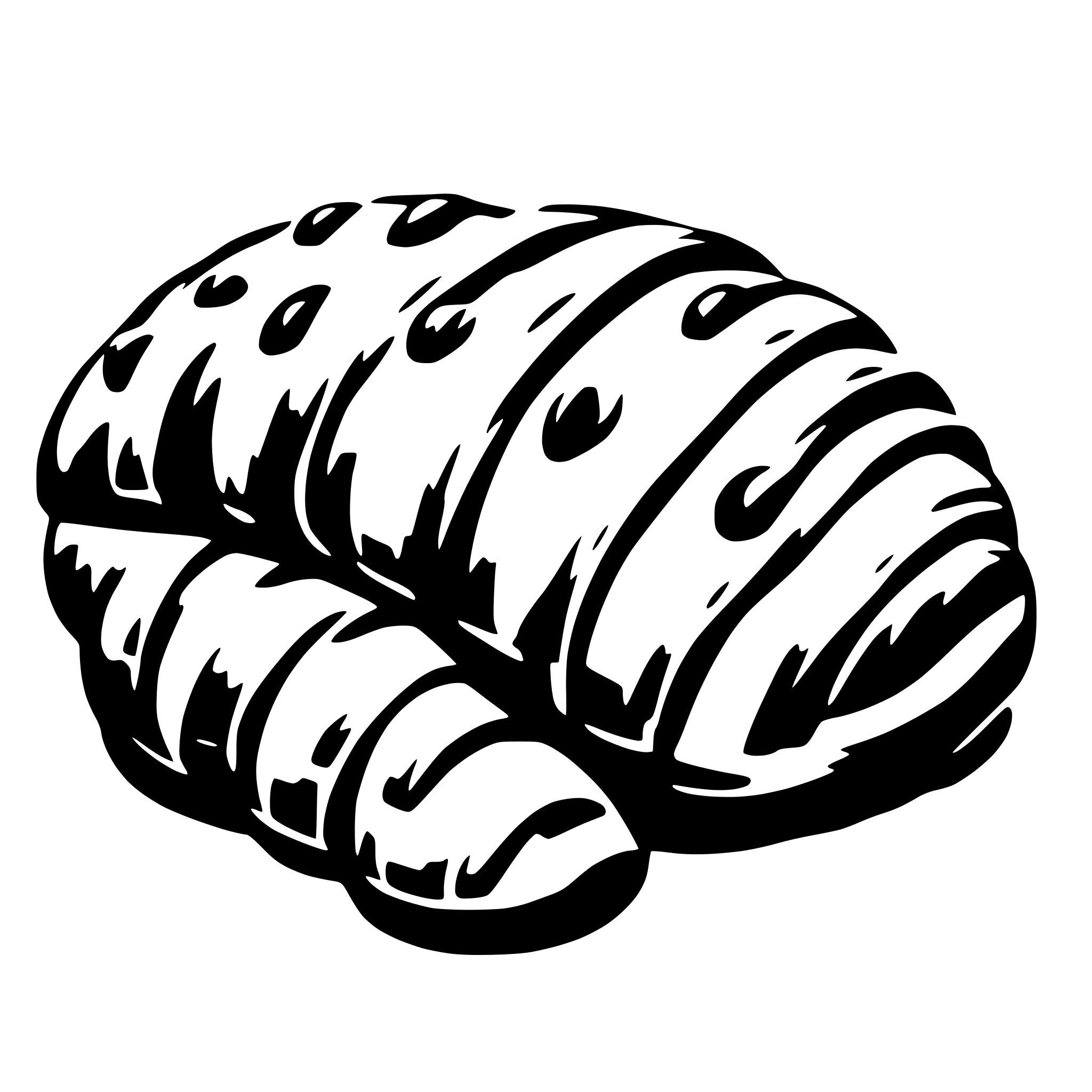 AI-generated SVG of a croissant split in half