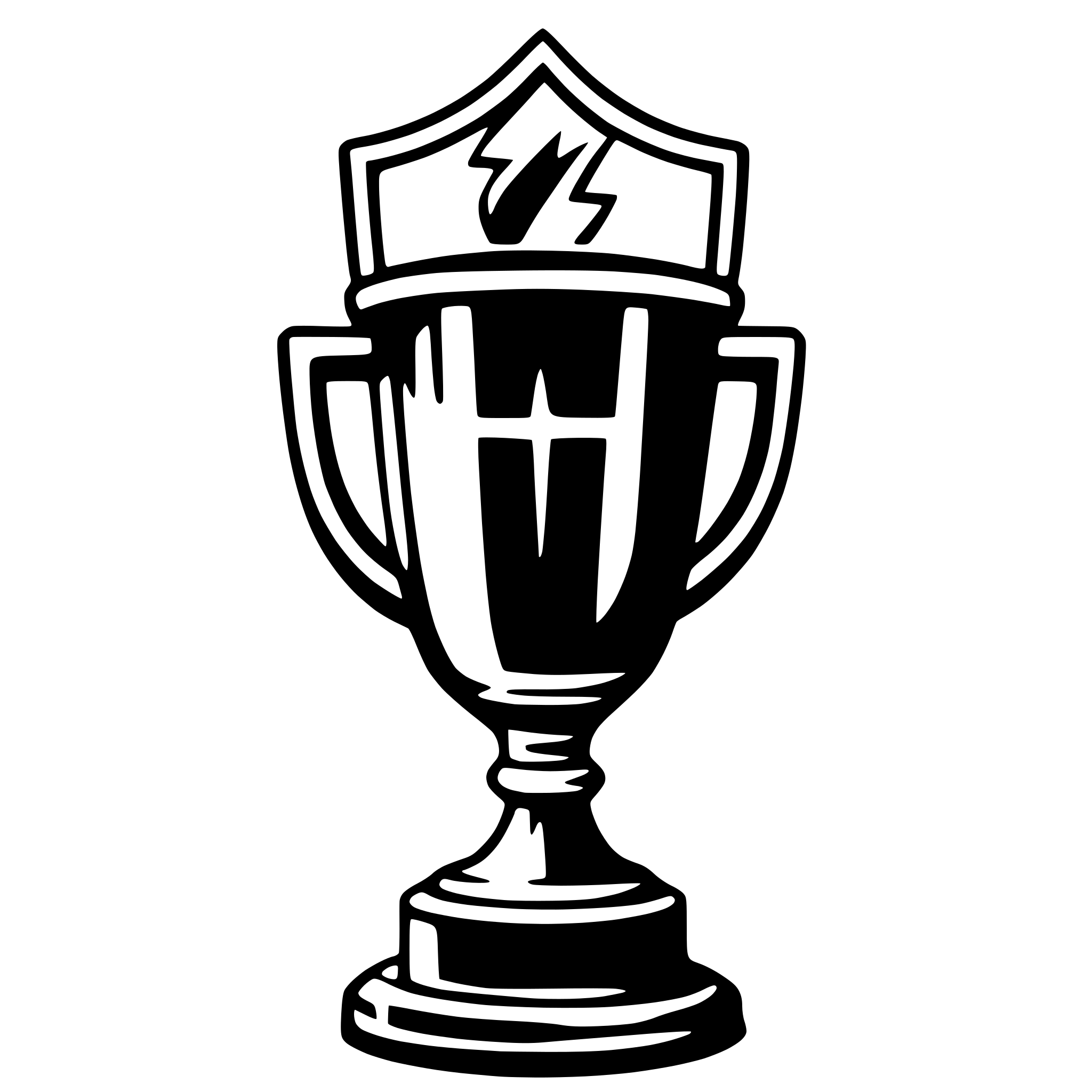 AI-generated SVG of a trophy