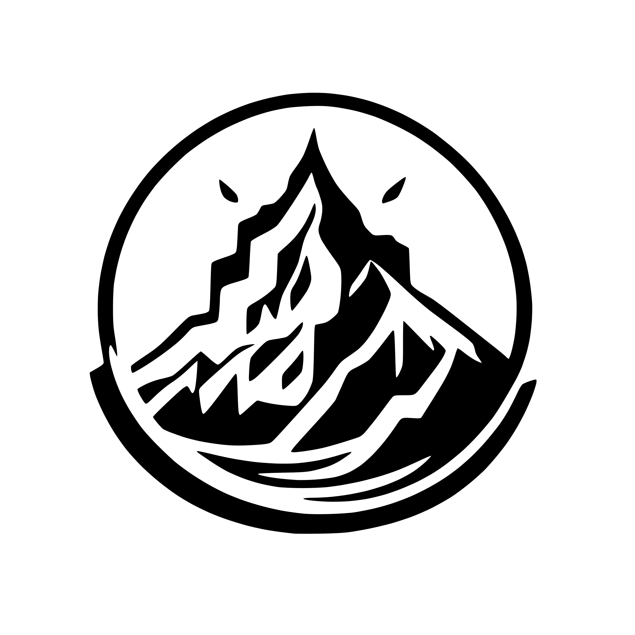 AI-generated SVG of a sun rising between mountains and the rays are shining as fire flames