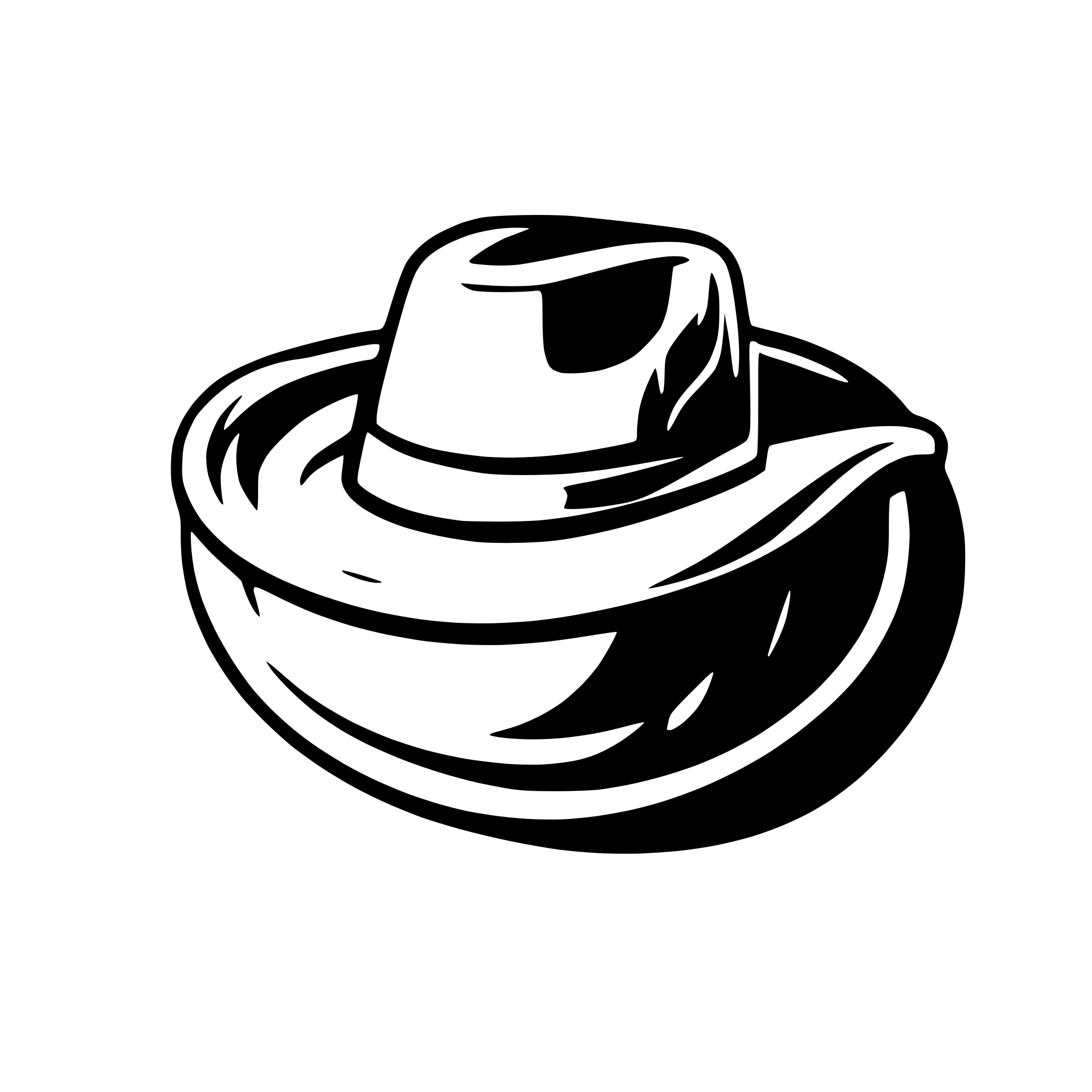 AI-generated SVG of a cowboy logo