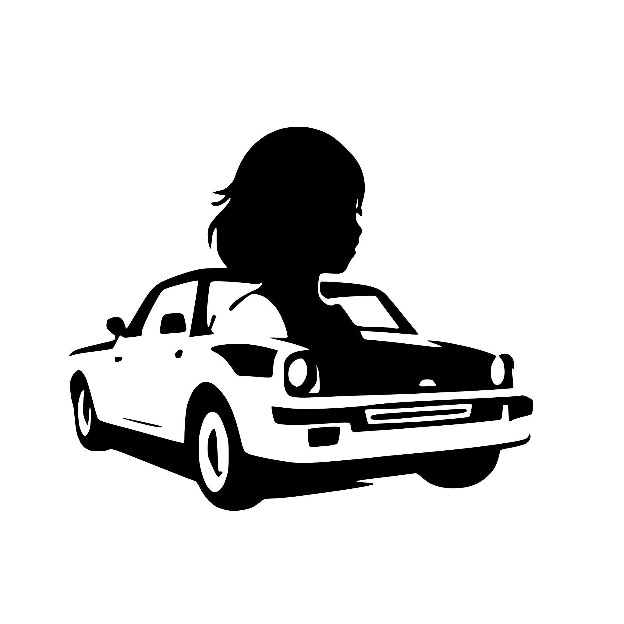 AI-generated SVG of 'car side silhouette'