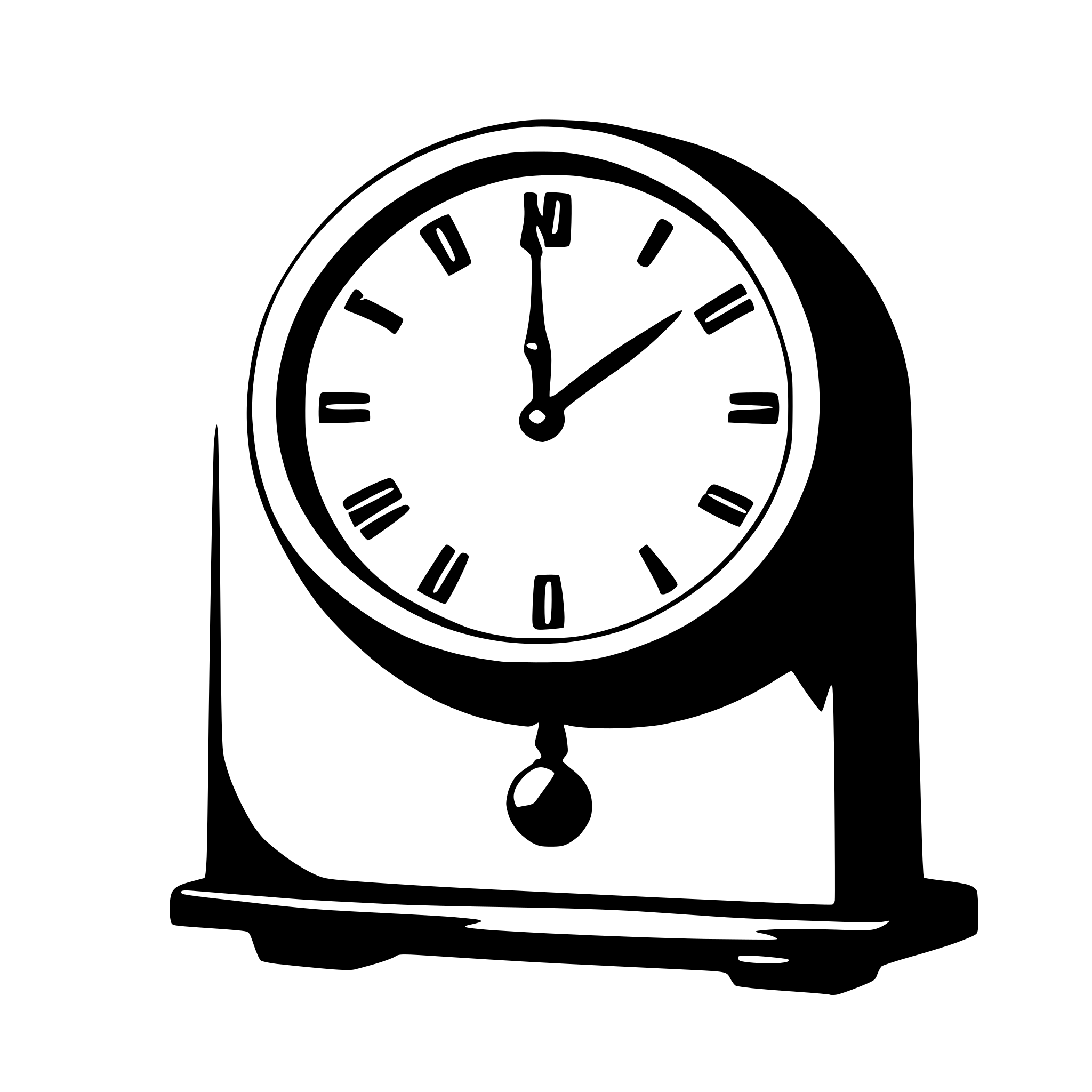 AI-generated SVG of 'clock with a cancel'