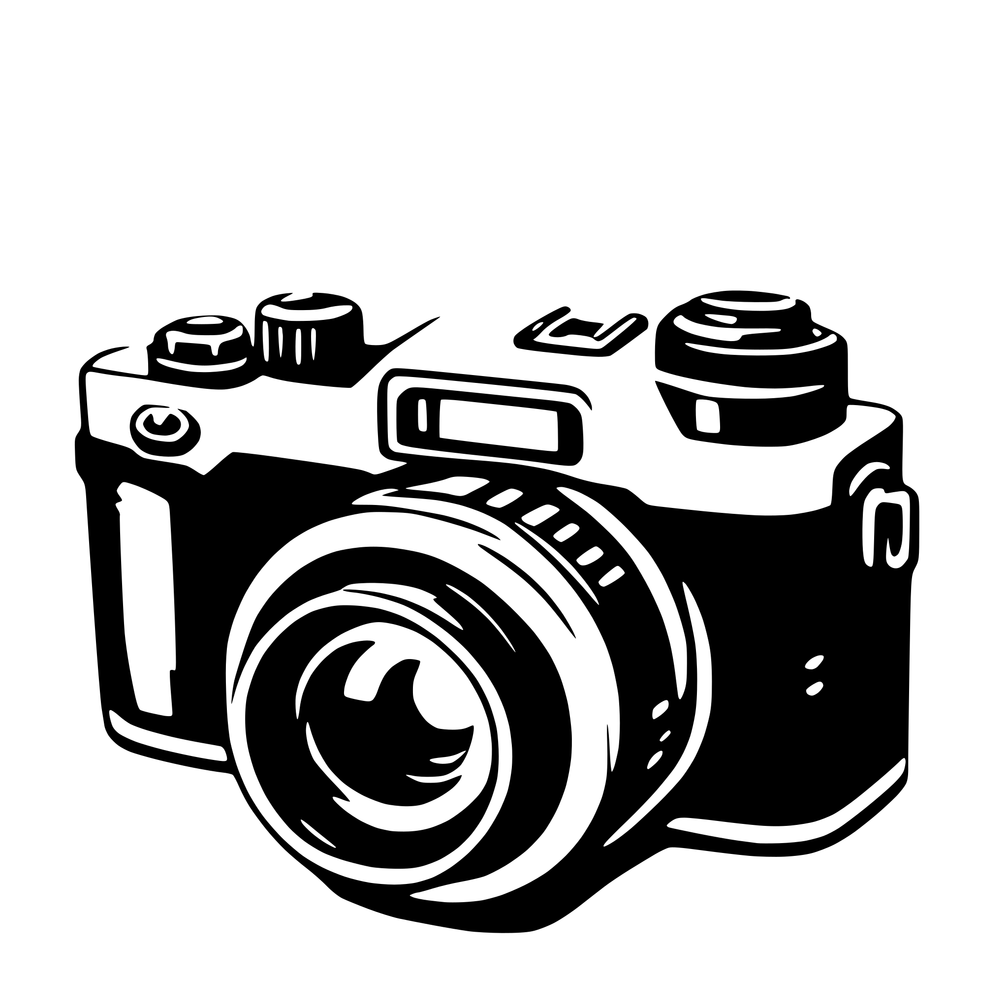 AI-generated SVG of 'camera'