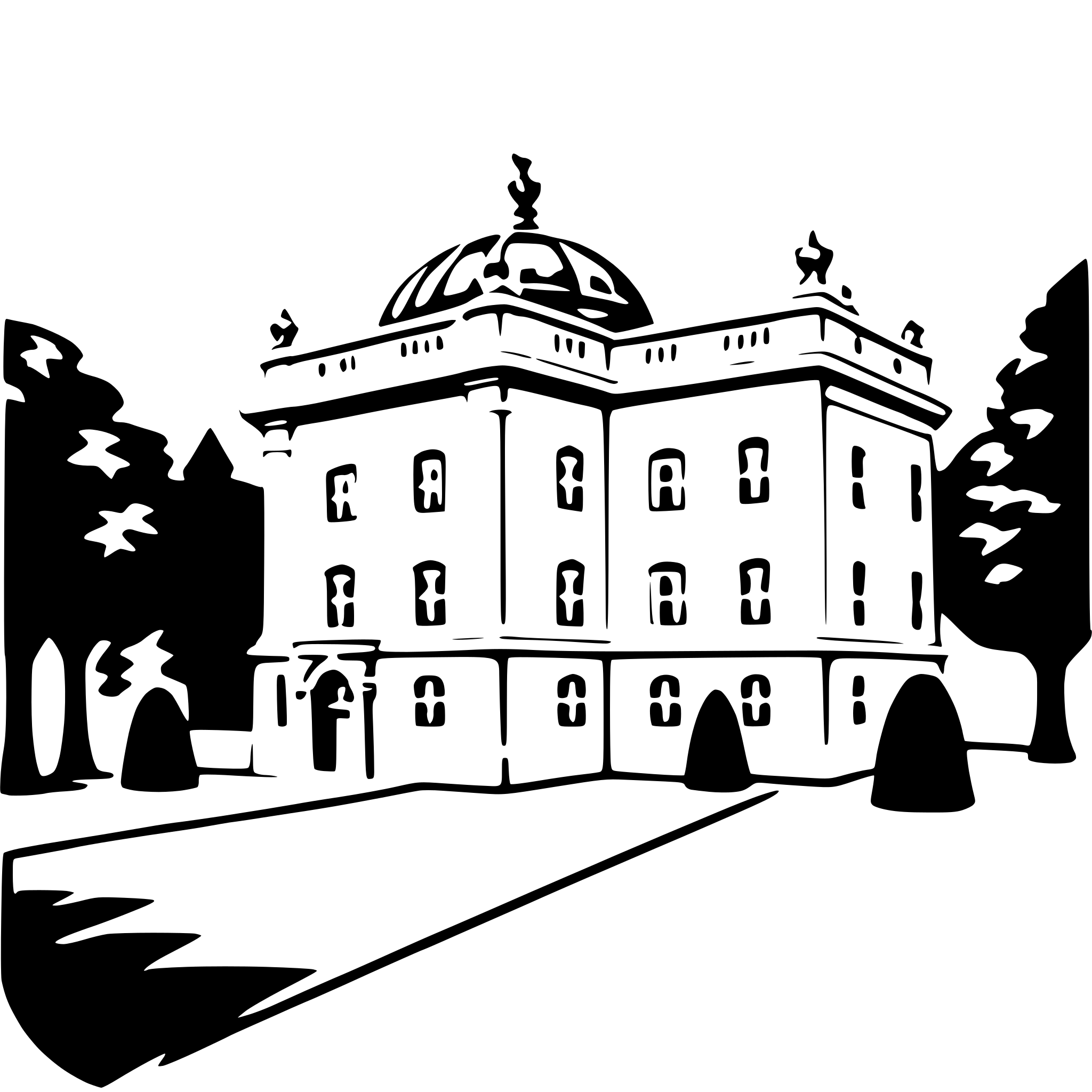 AI-generated SVG of 'schönbrunn palace'