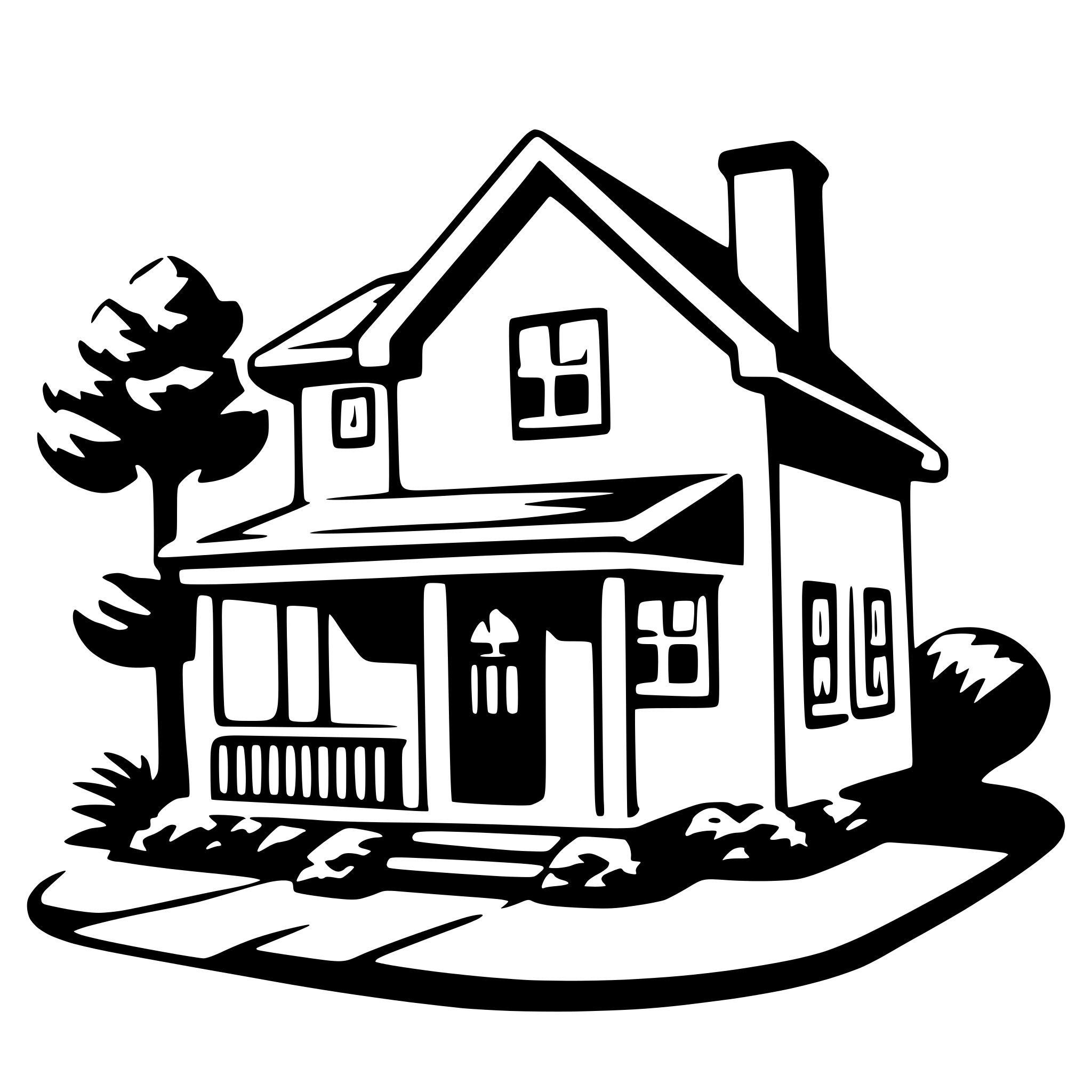 AI-generated SVG of 'house'