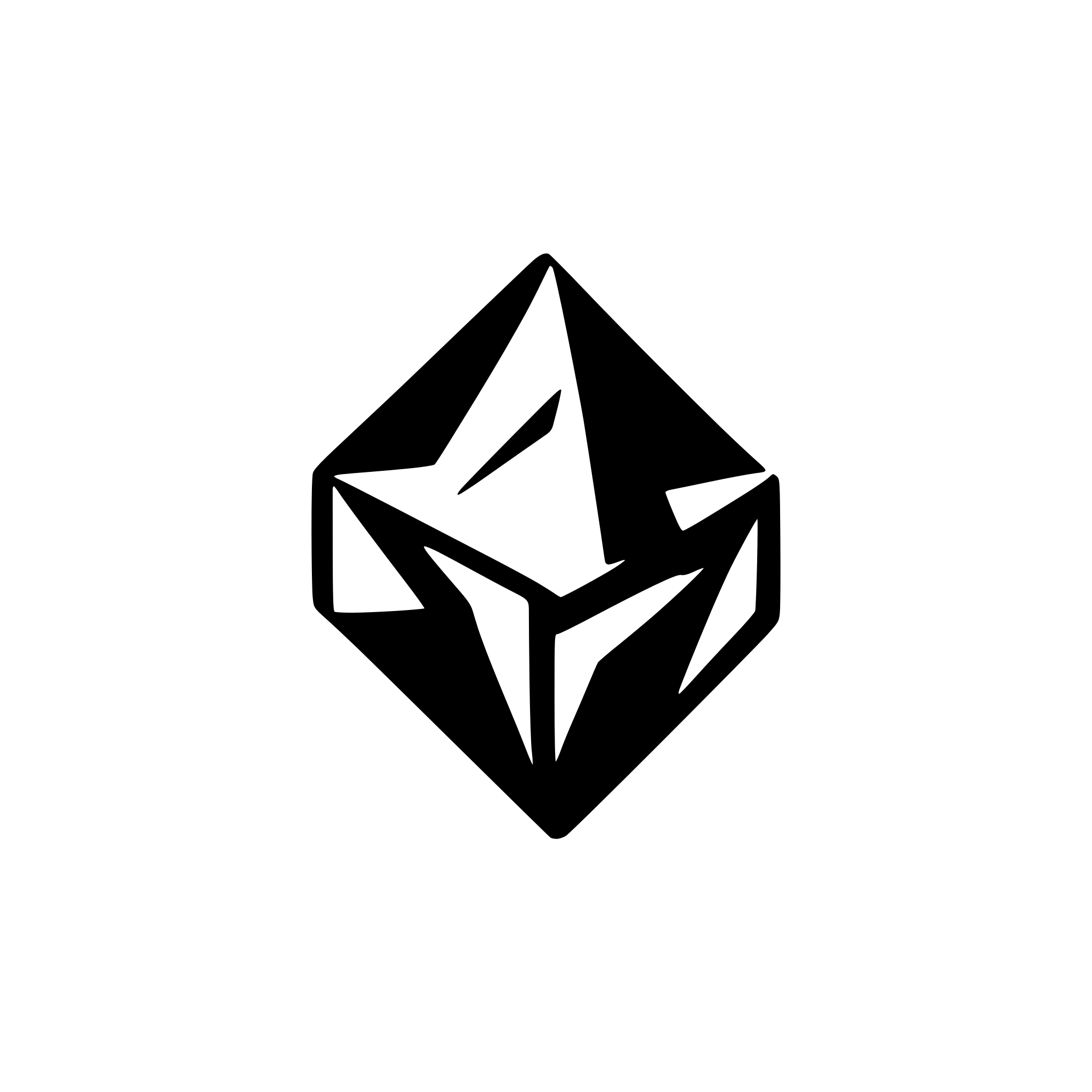 AI-generated SVG of a Create a logo with.geometric shape in  black, and white,
