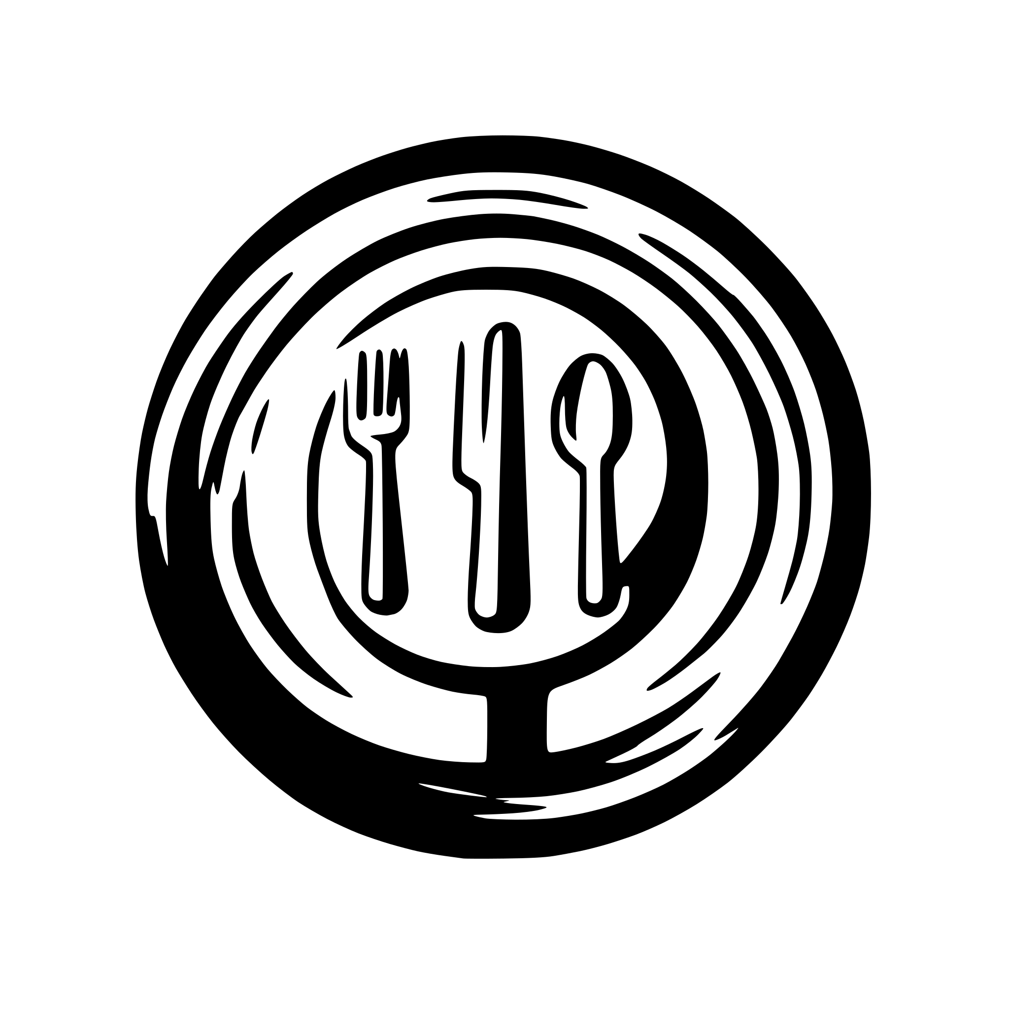 AI-generated SVG of a An intricate and elegant logo for a restaurant's menu