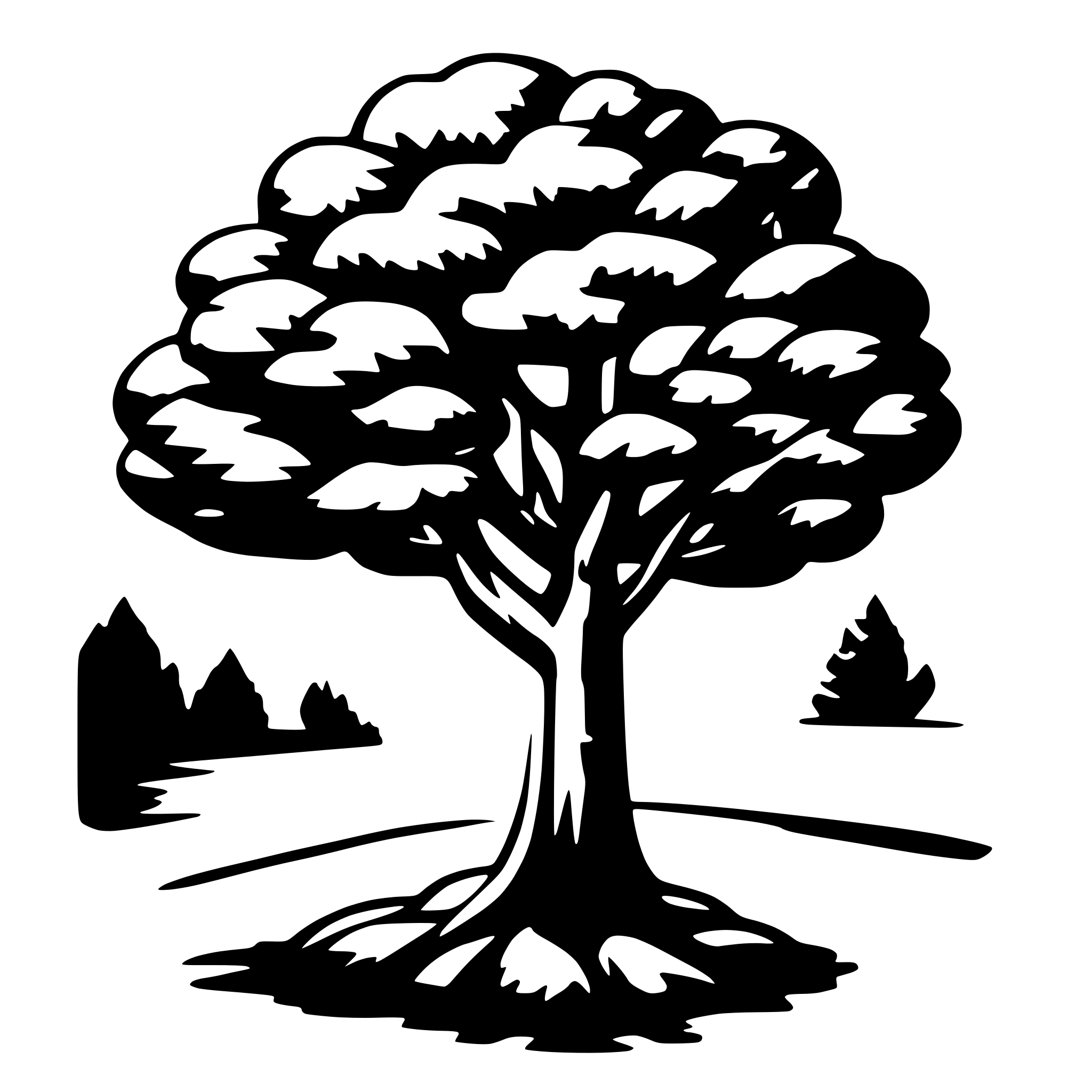AI-generated SVG of a tree