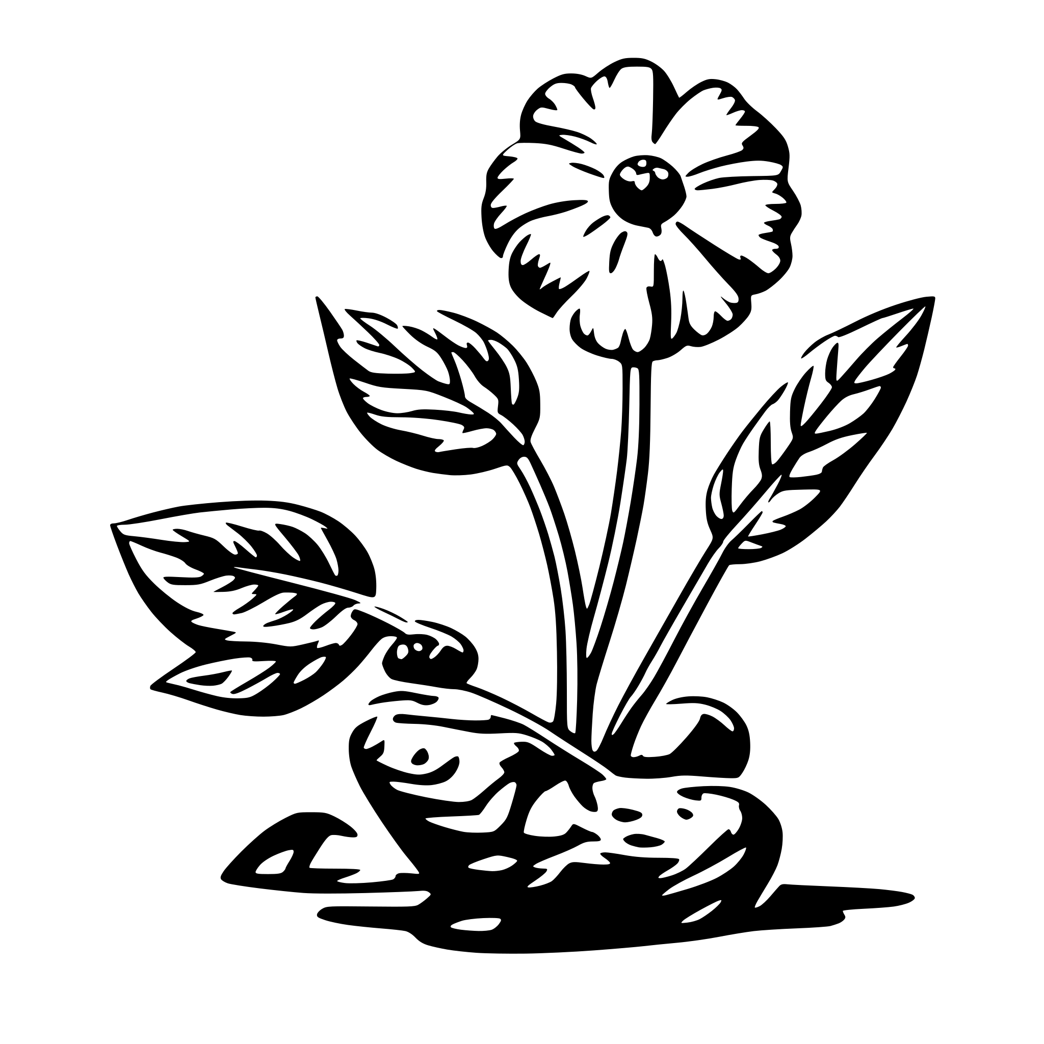 AI-generated SVG of a khmissa