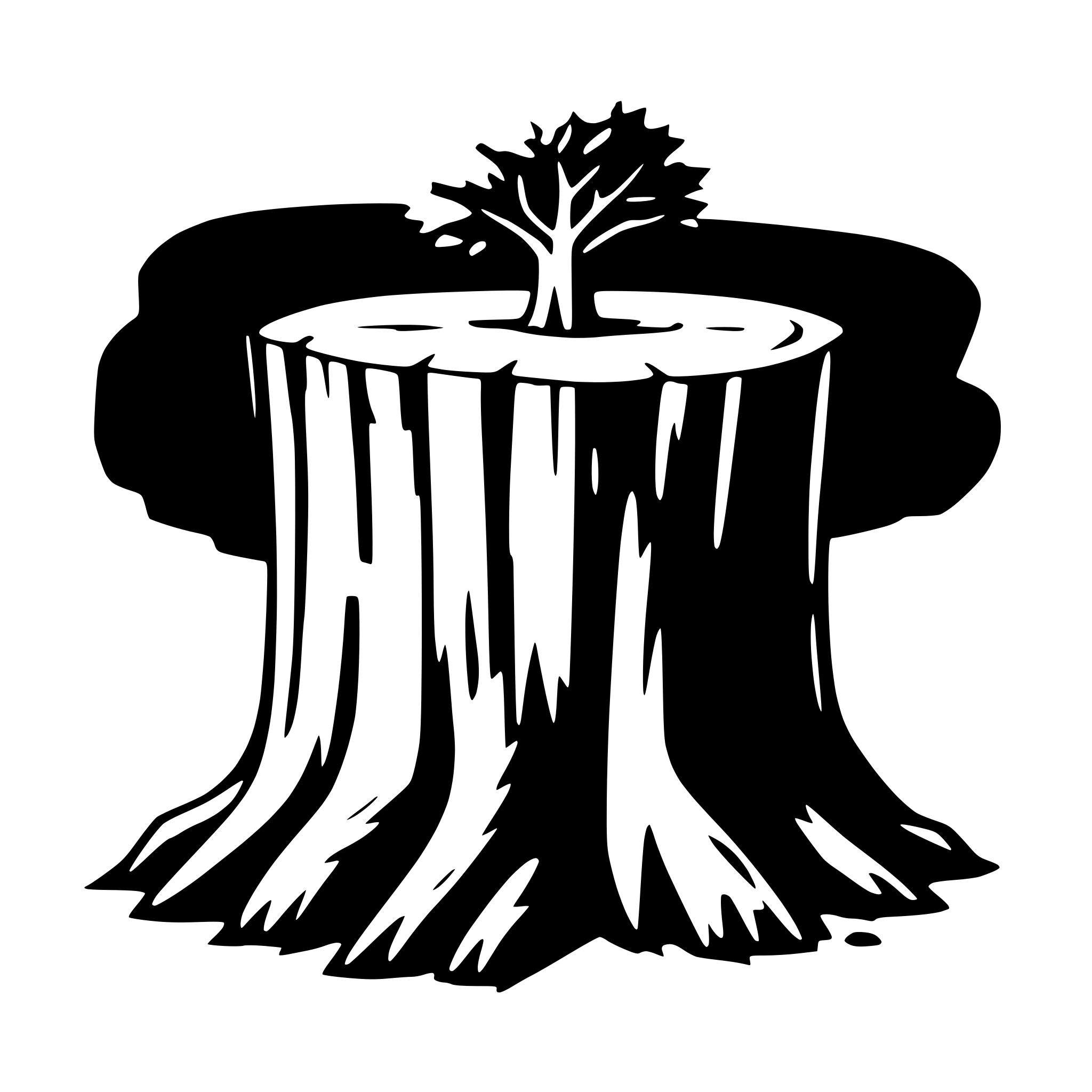 AI-generated SVG of a Tree stump