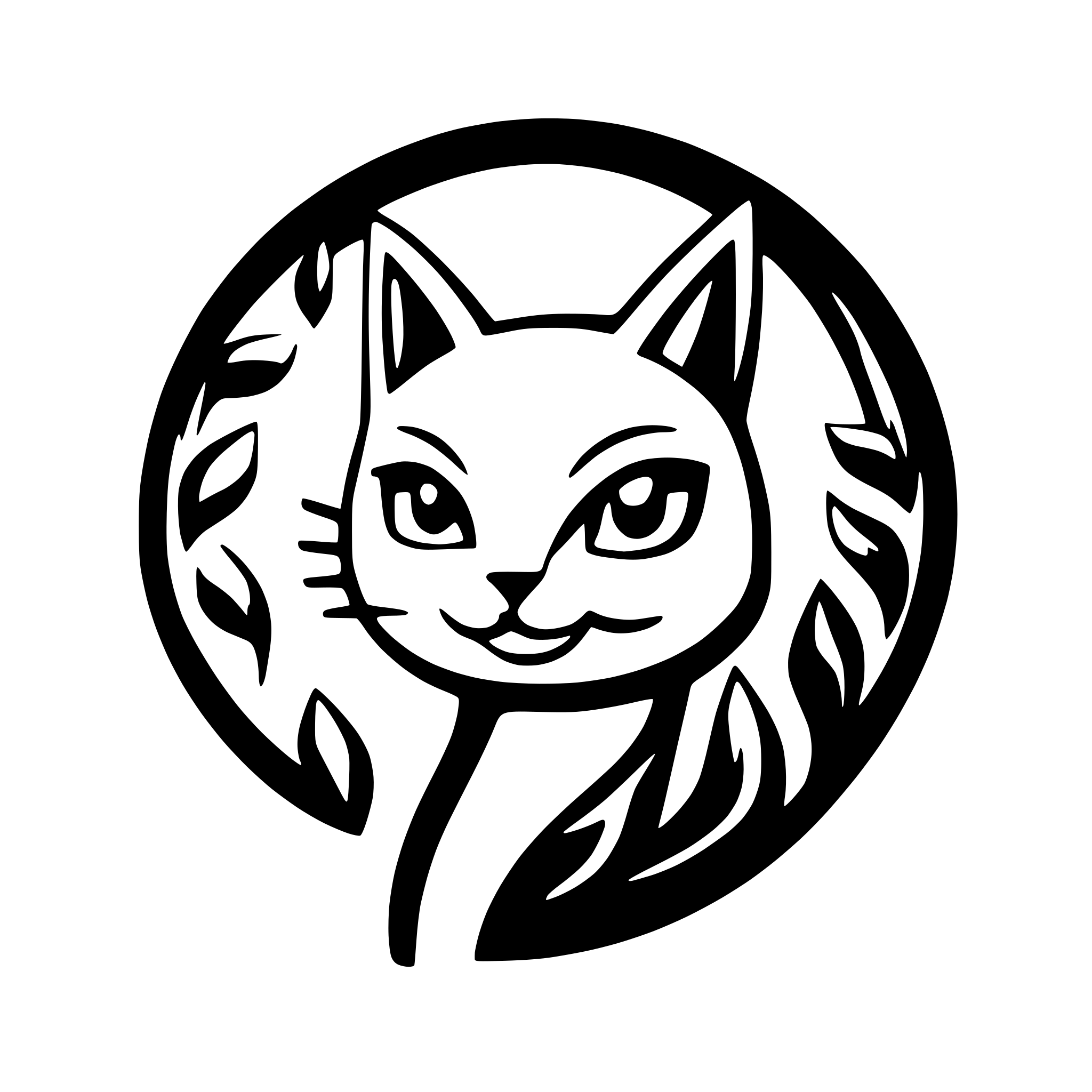 AI-generated SVG of 'A cat'