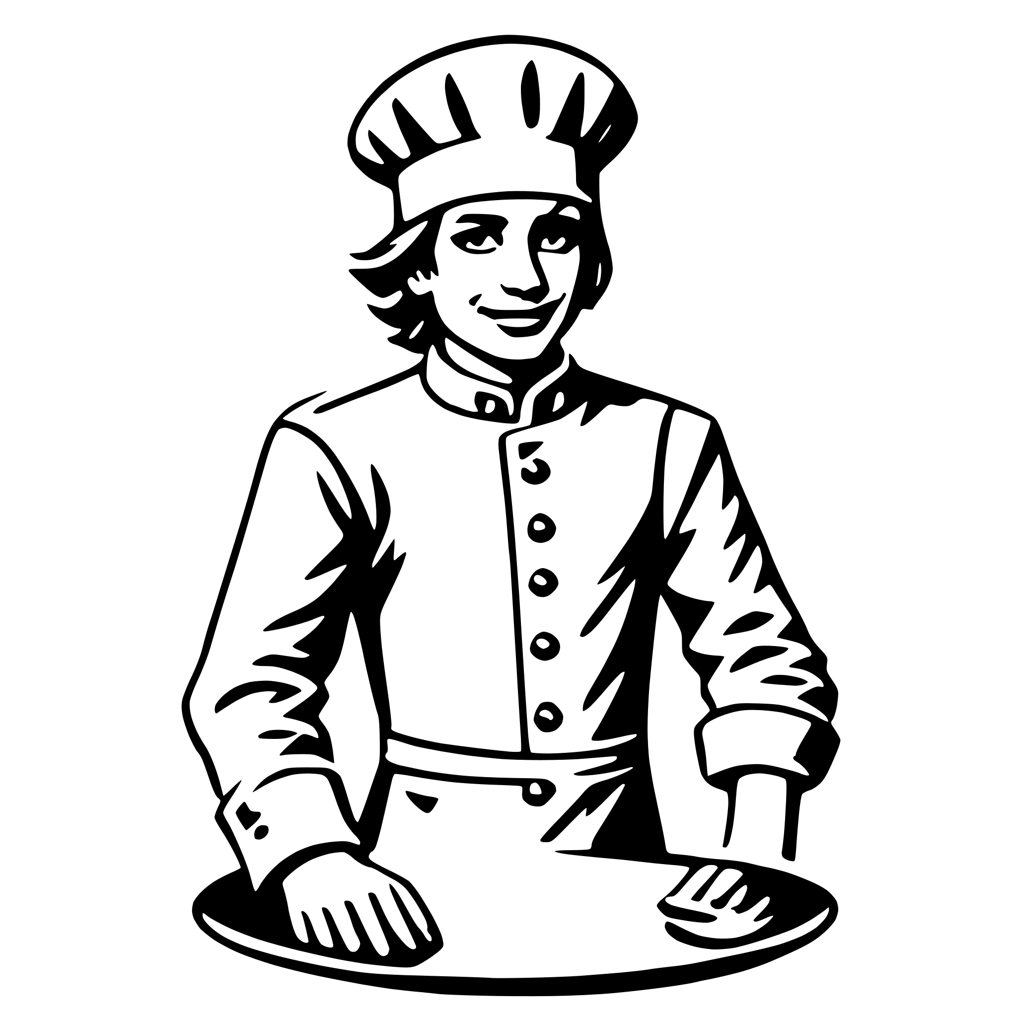 AI-generated SVG of 'chef'