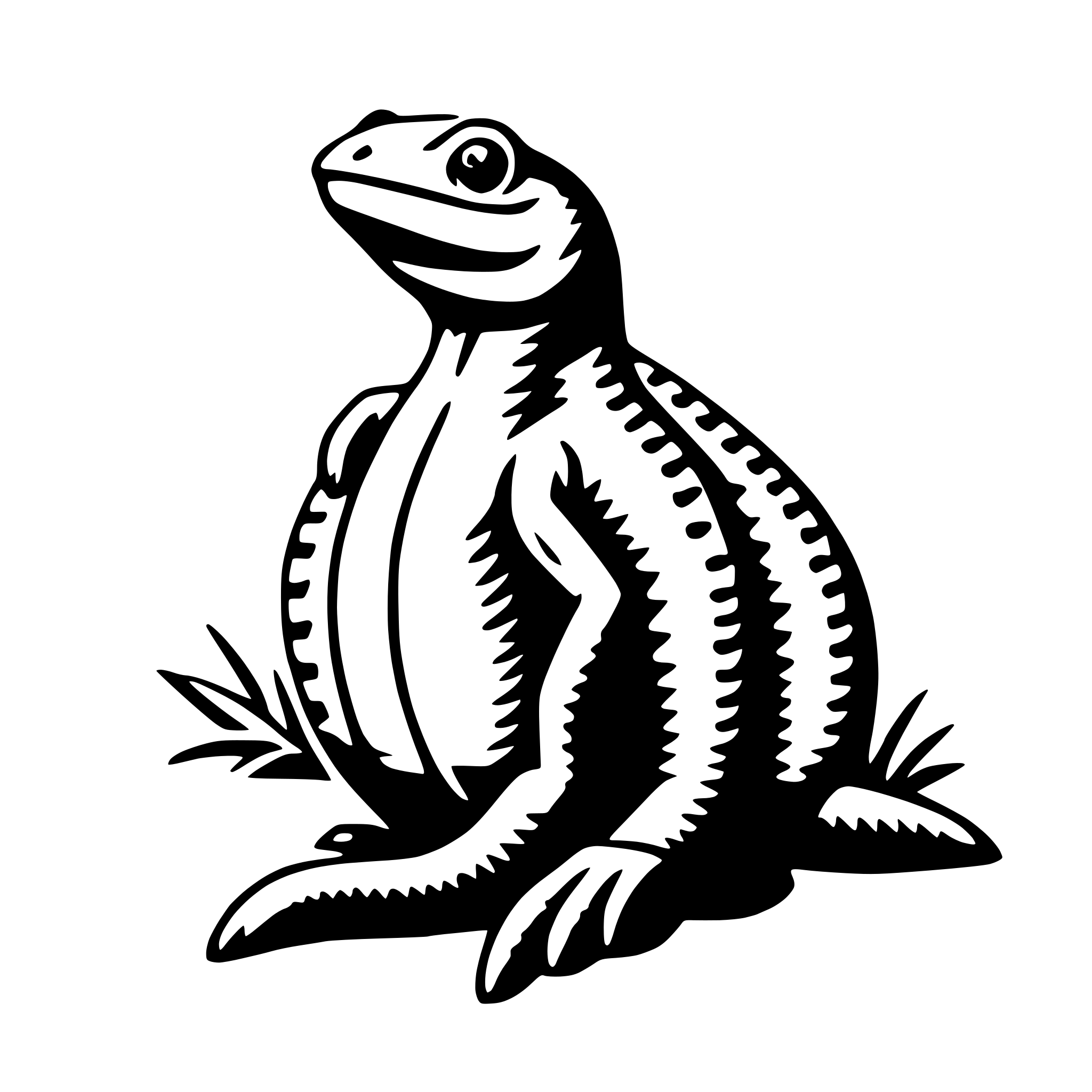 AI-generated SVG of a newt