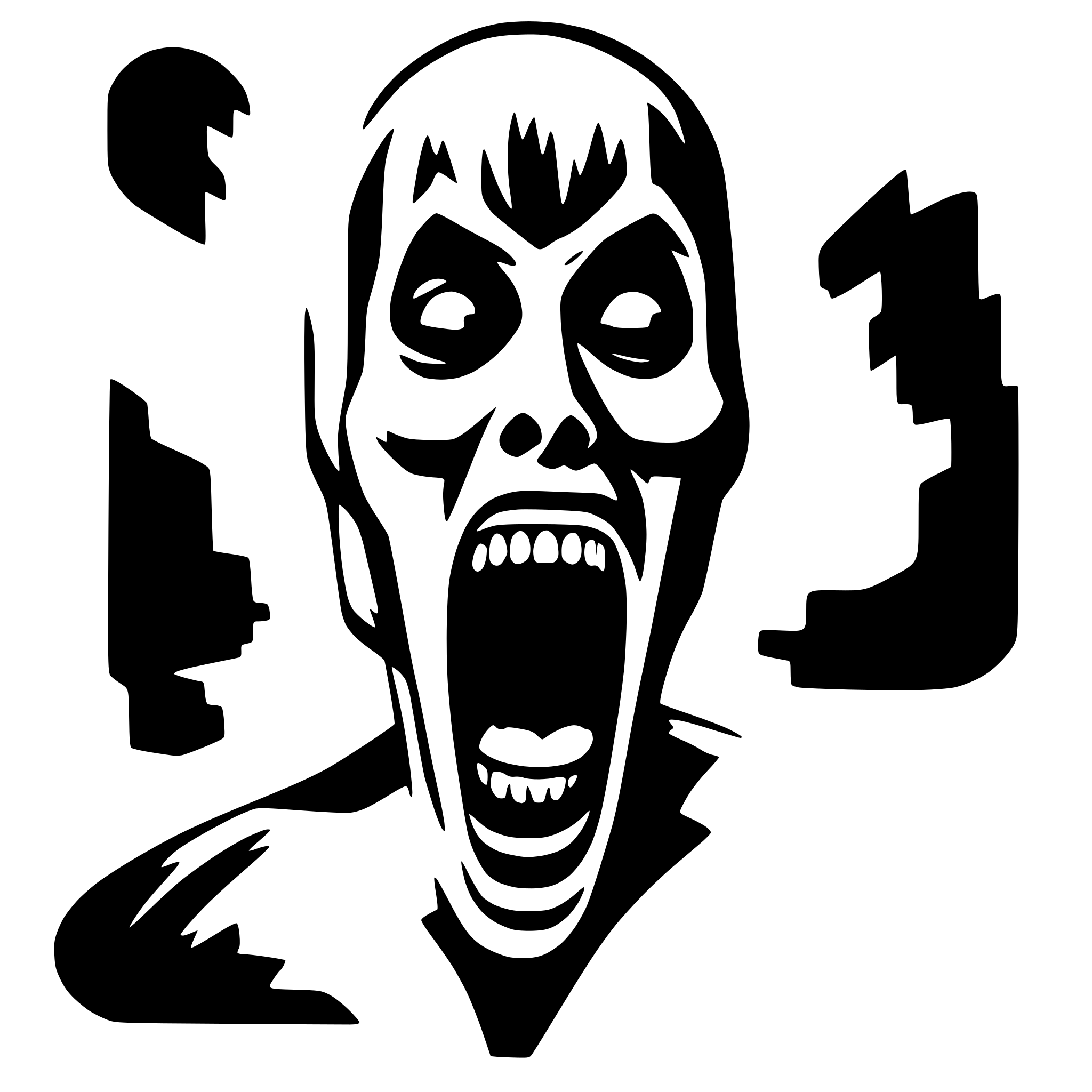 AI-generated SVG of 'scream'
