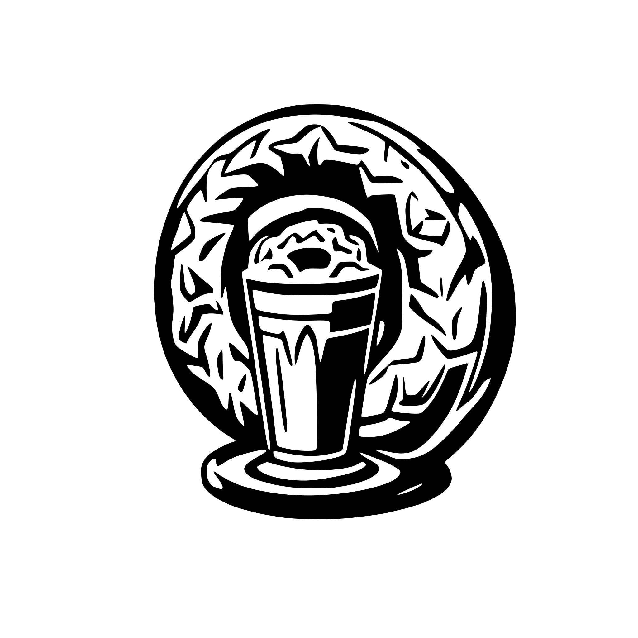 AI-generated SVG of 'donut and beer'