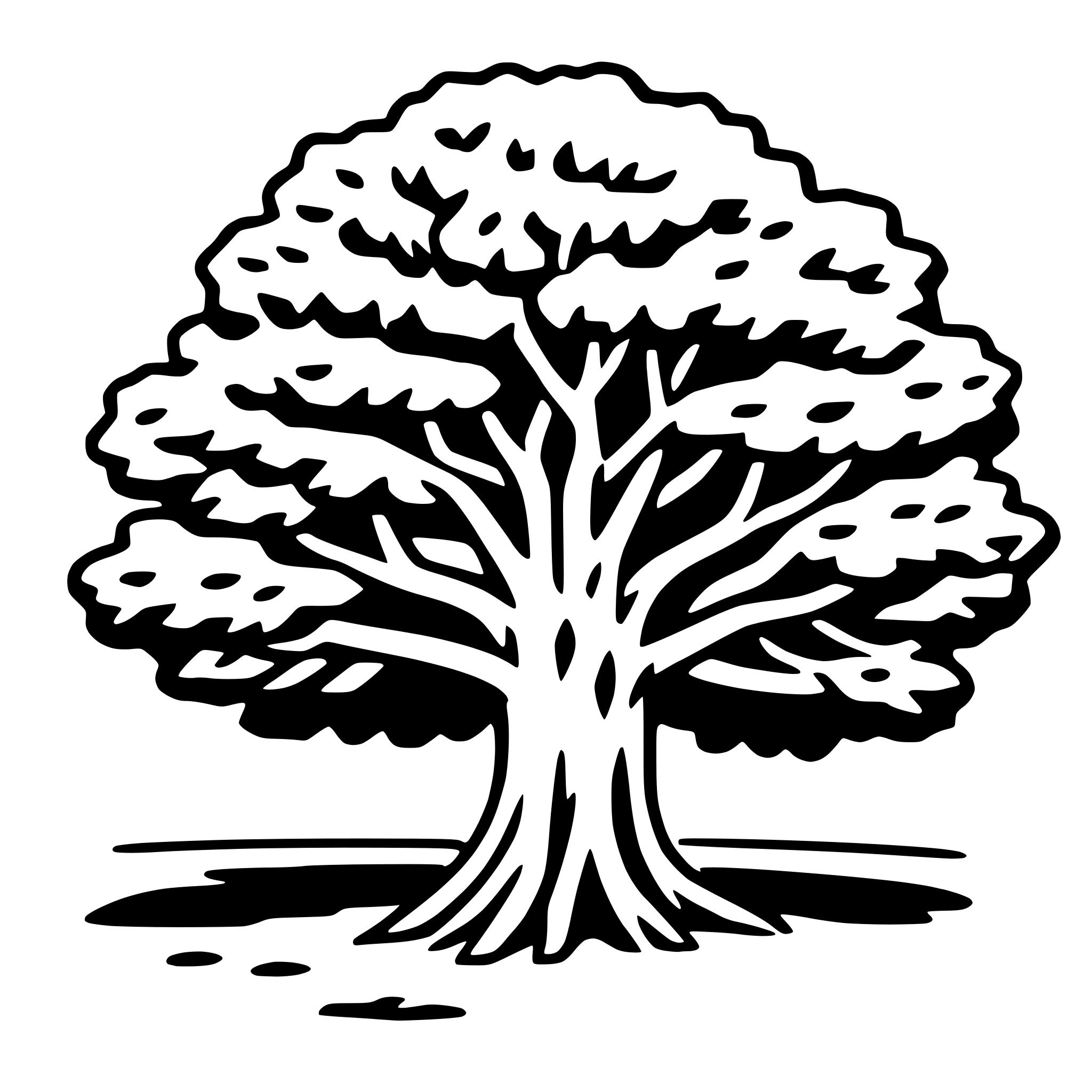 AI-generated SVG of a banyan tree