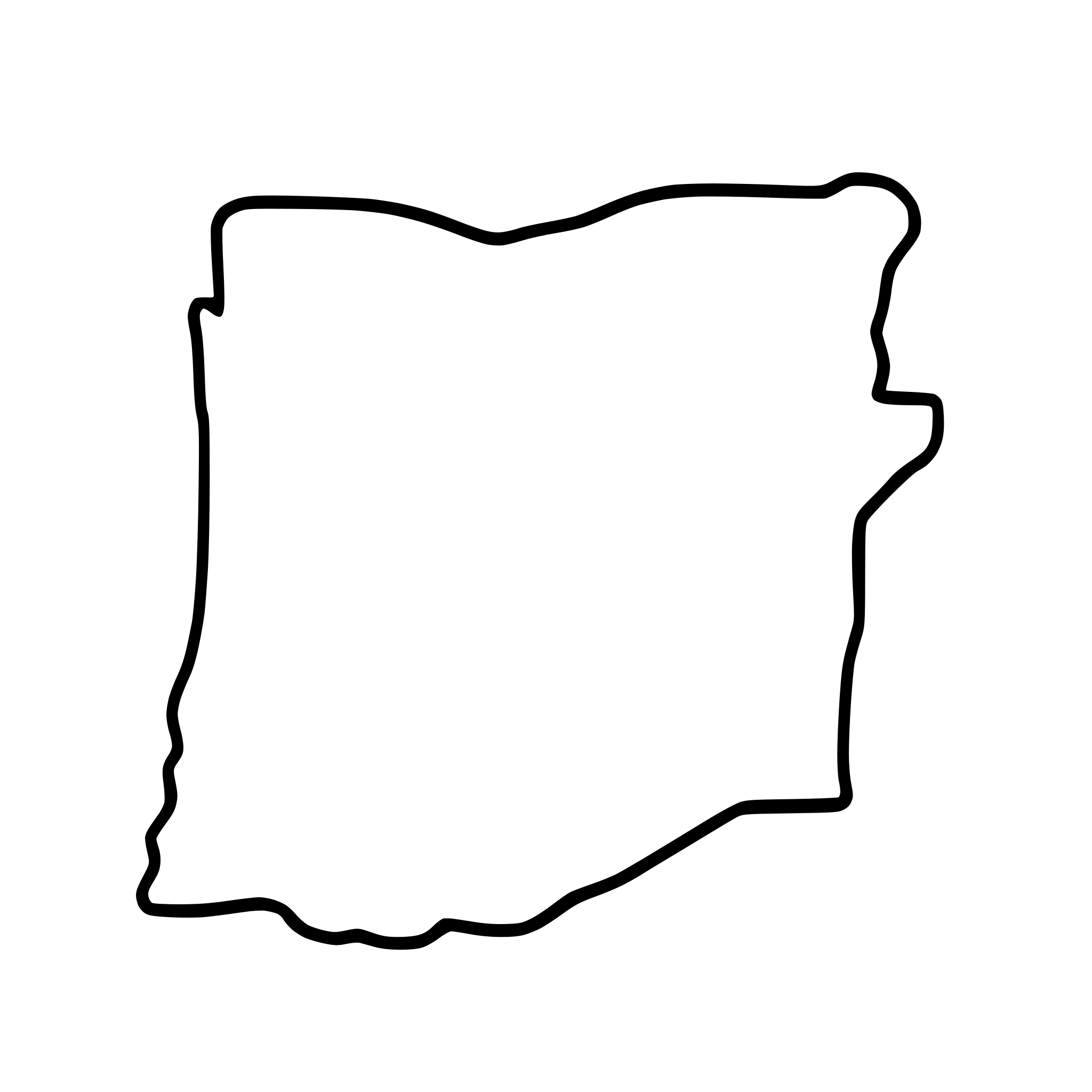 AI-generated SVG of 'wireframe of oregon USA'