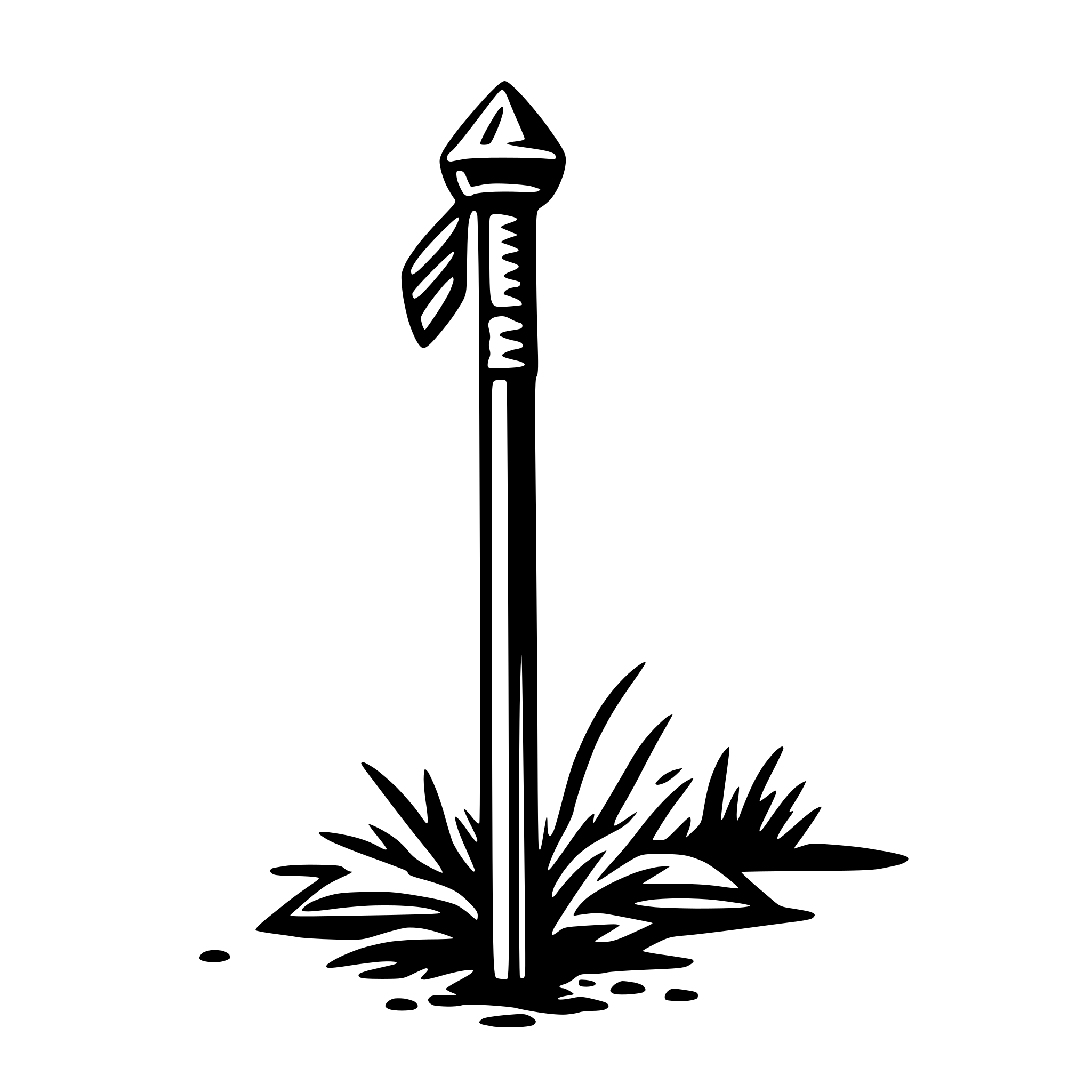 AI-generated SVG of a hiking stick