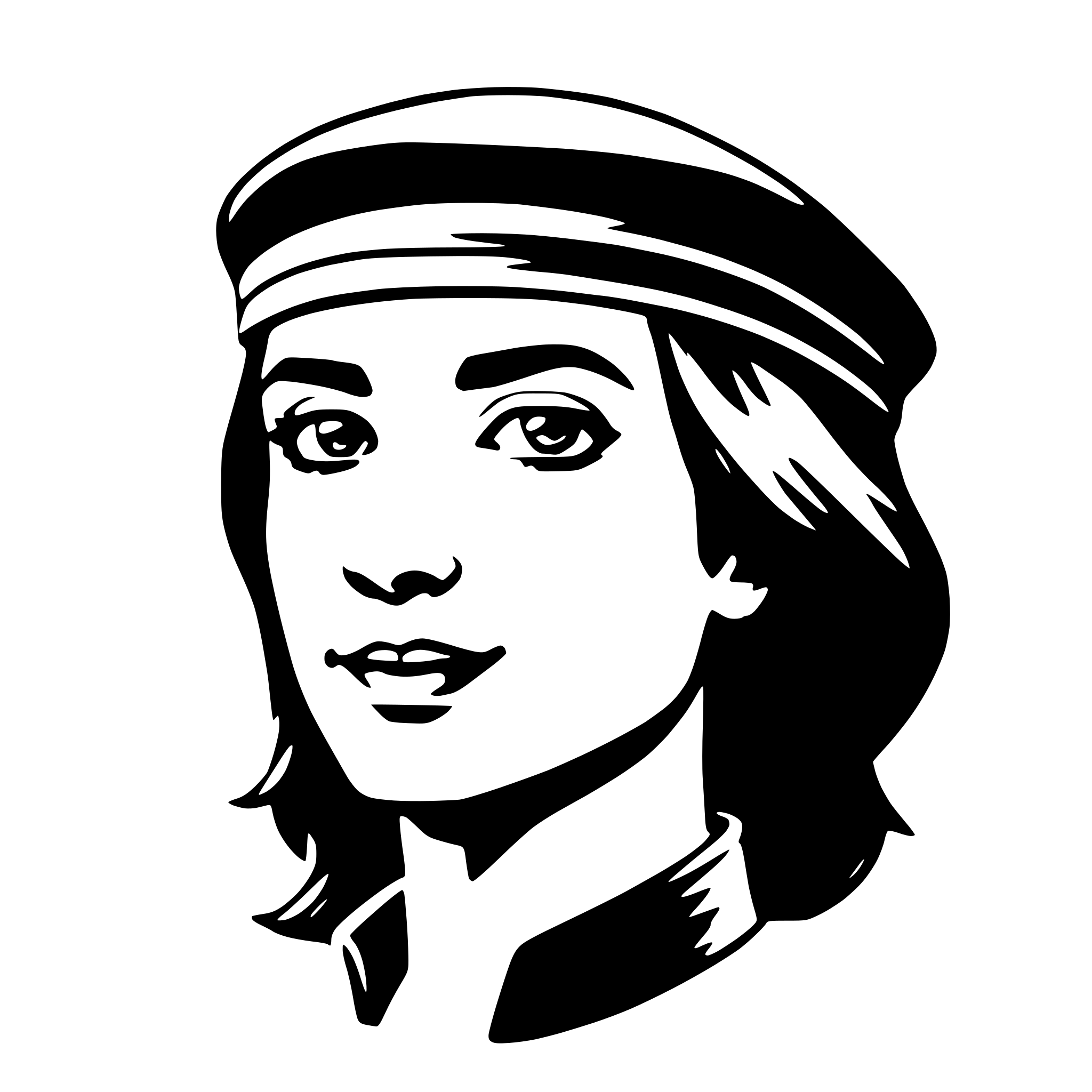 AI-generated SVG of a beret