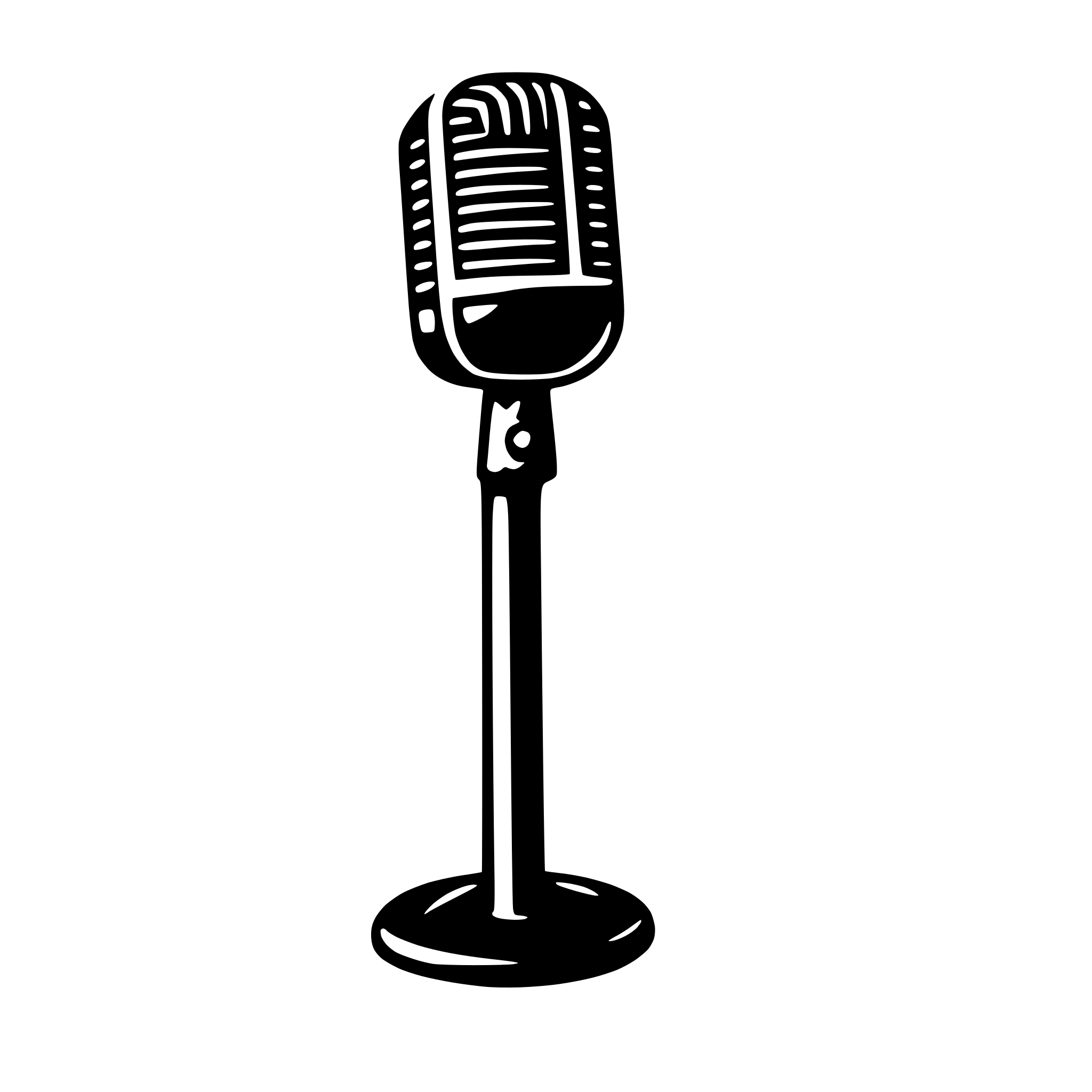 AI-generated SVG of 'microphone'