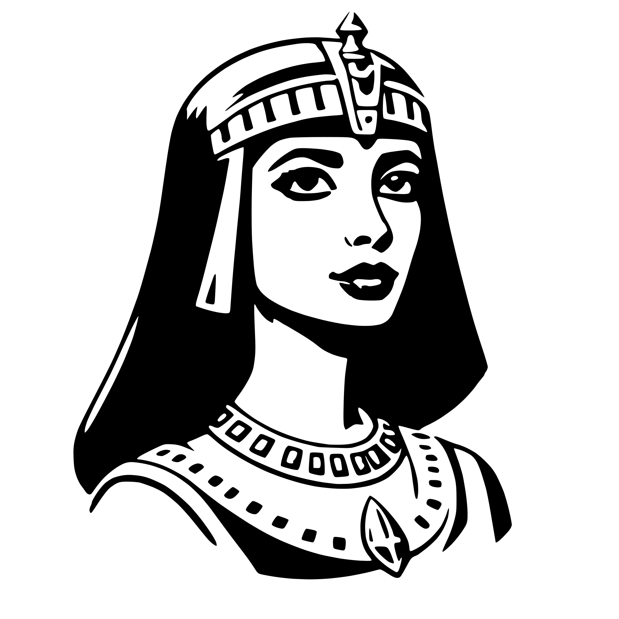 AI-generated SVG of a cleopatra