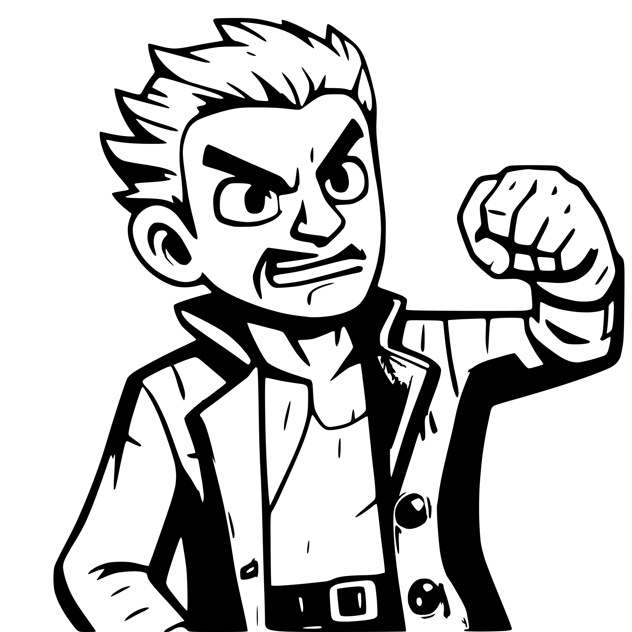 AI-generated SVG of 'very angry man'
