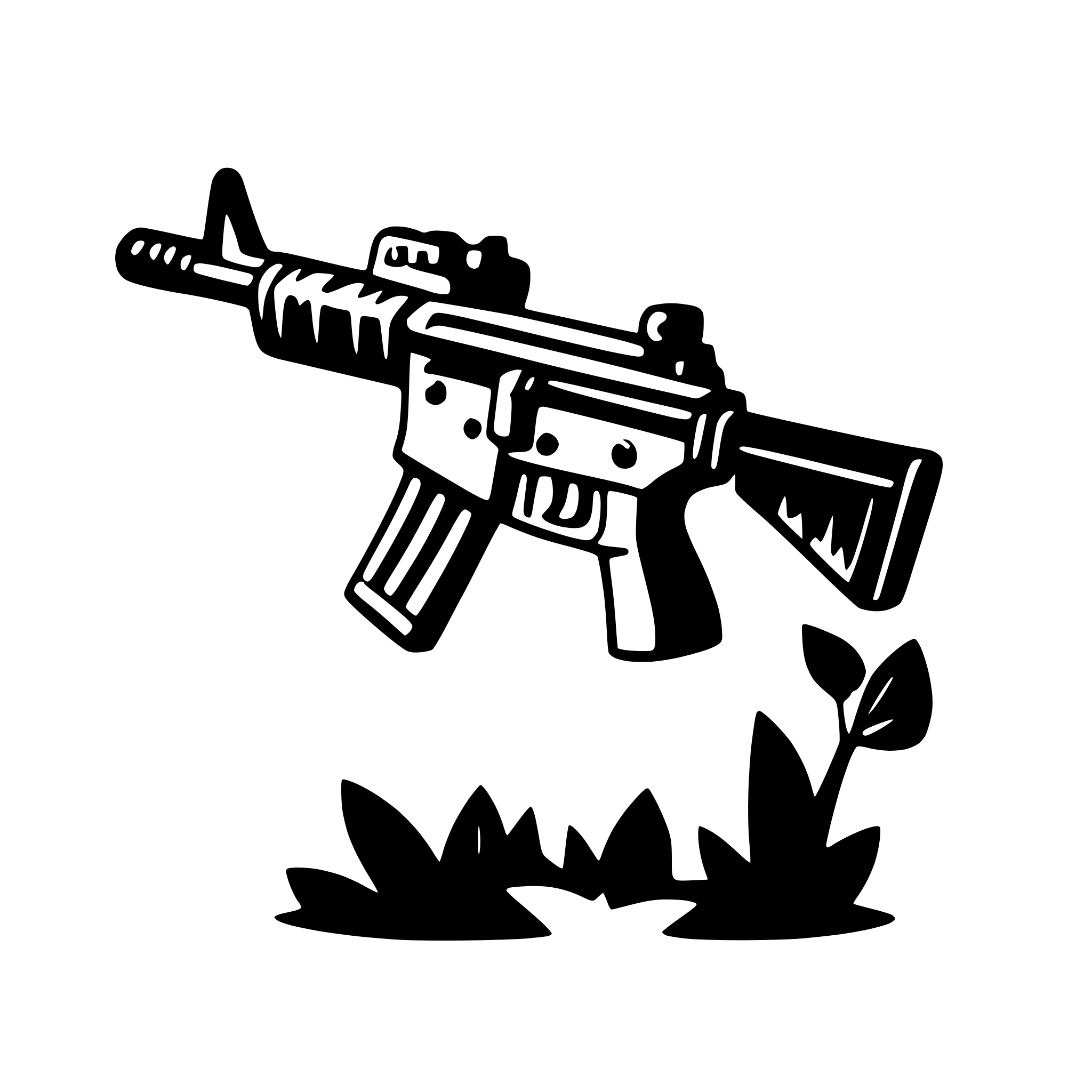 AI-generated SVG of 'AR-15'