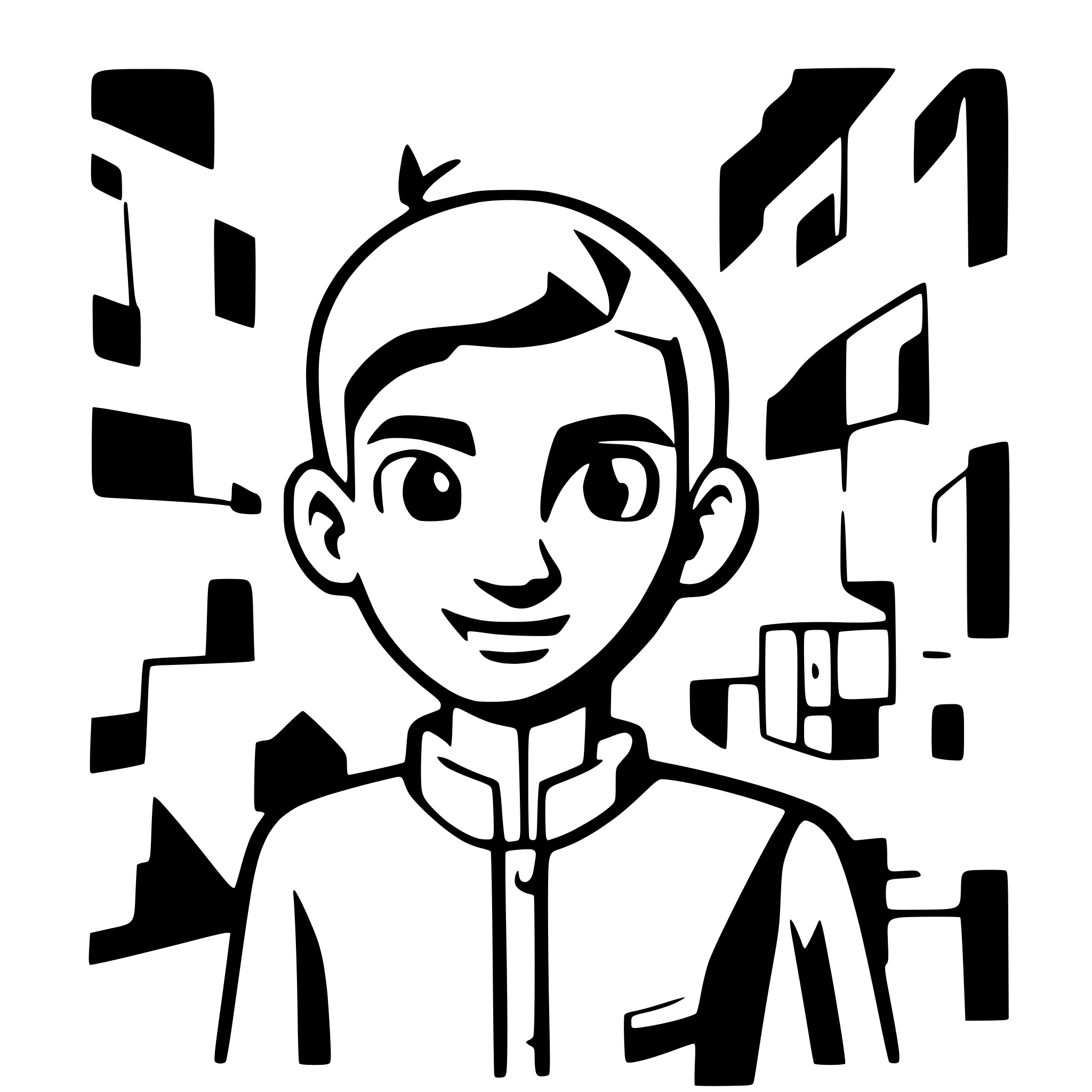 AI-generated SVG of a a surreal man, inspire by 'The Wall' animation, vectors style