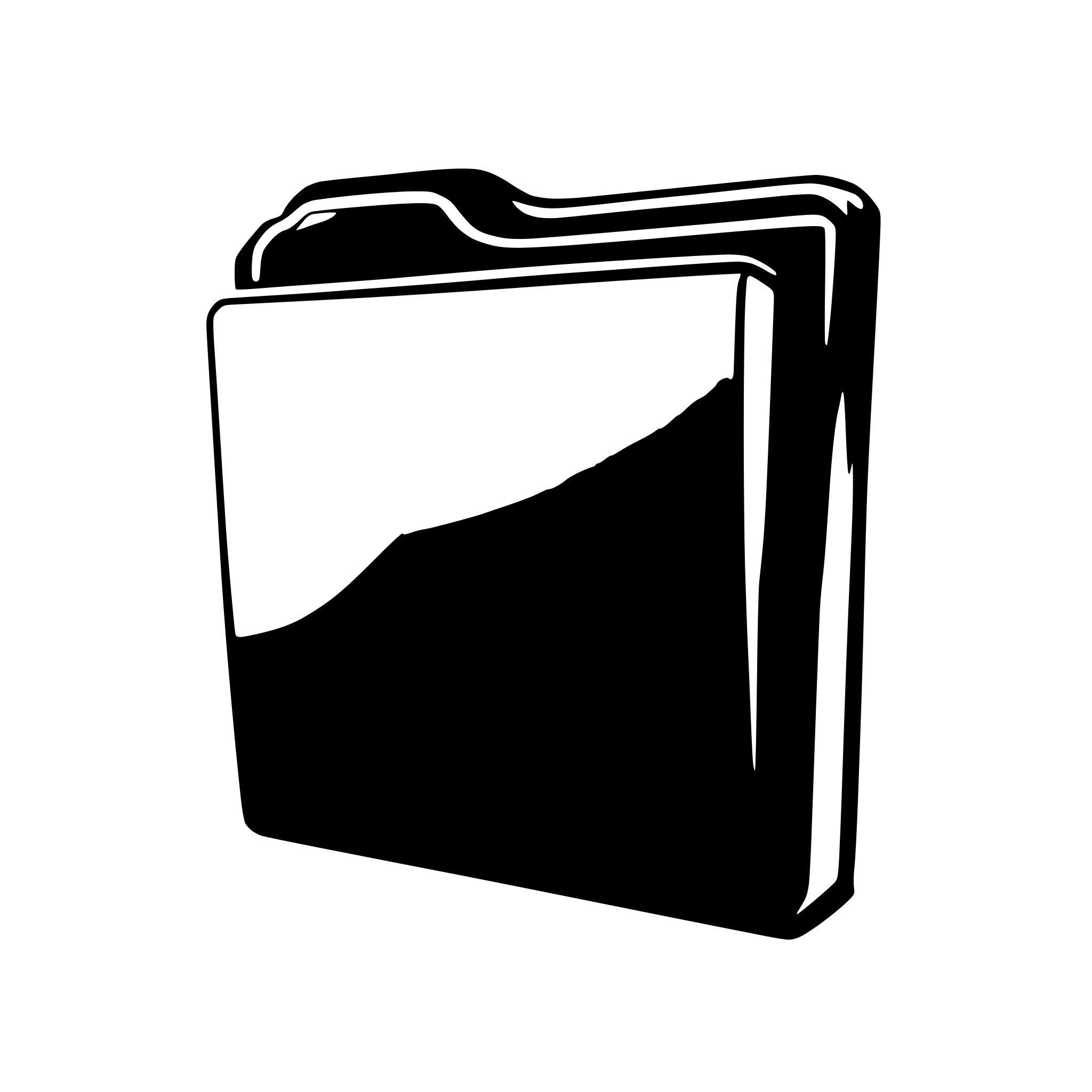AI-generated SVG of a 2D desktop icon: folder
